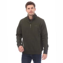 Belstaff Cotton Fleece Alloy Quarter Zip Sweatshirt