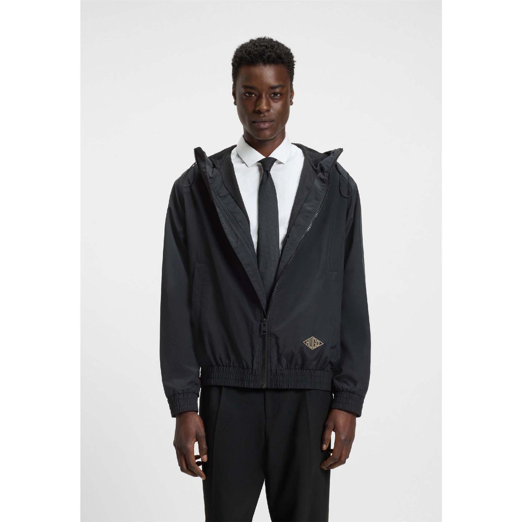 Black - Hugo - Benji2521 Windbreaker Jacket - 8