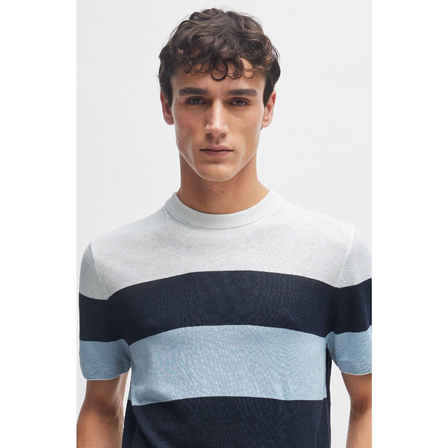 Dark Blue - Boss - Tramonte T-Shirt - 3