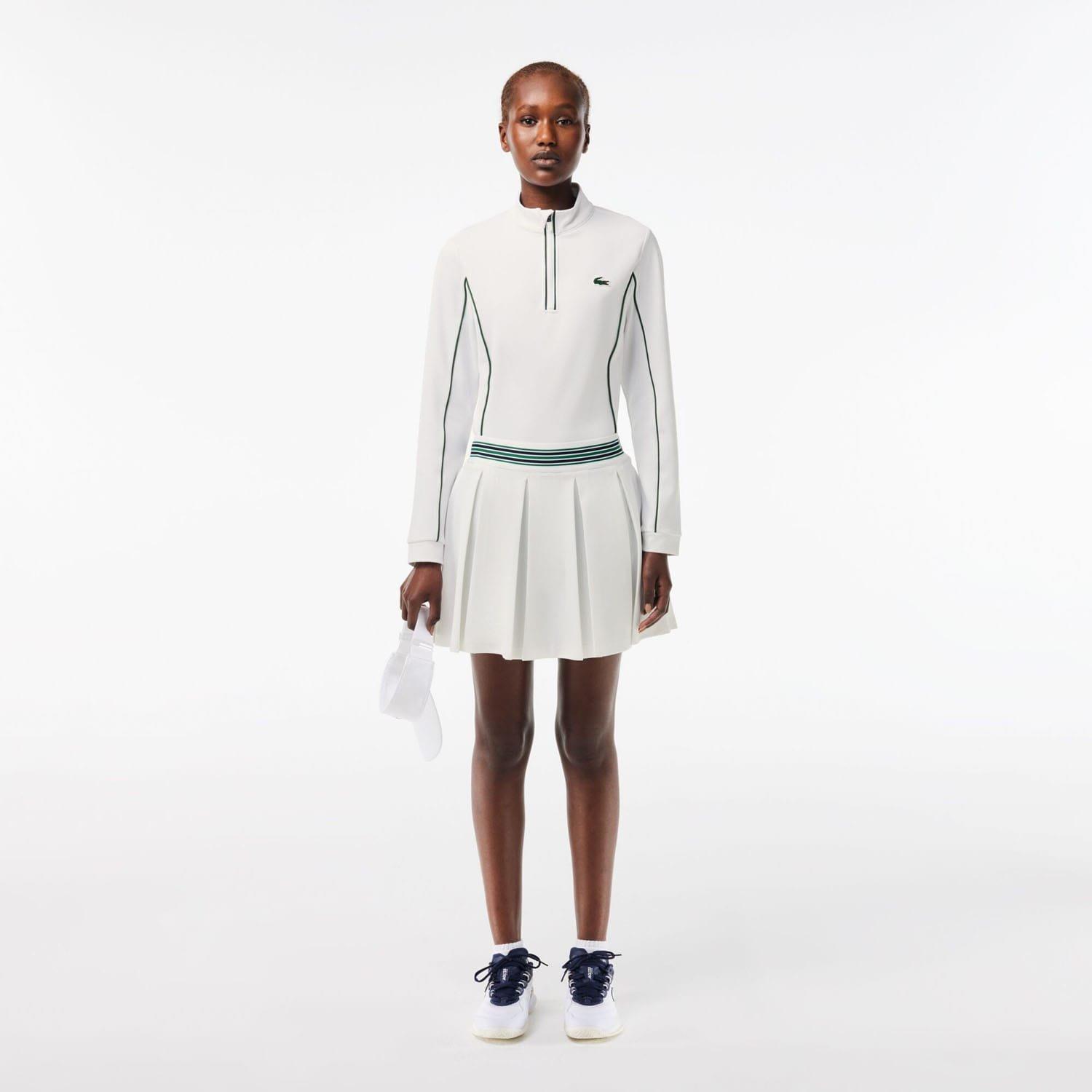 White Green - Lacoste - Slim Fit Tennis Layering Sweatshirt - 3