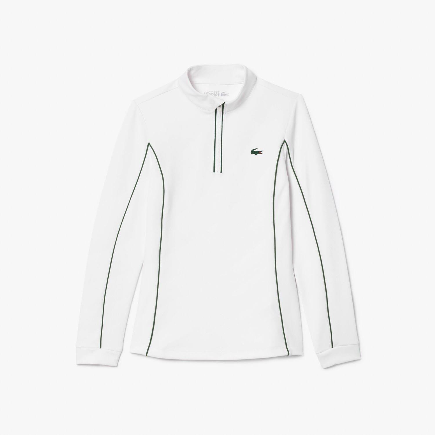 White Green - Lacoste - Slim Fit Tennis Layering Sweatshirt - 4