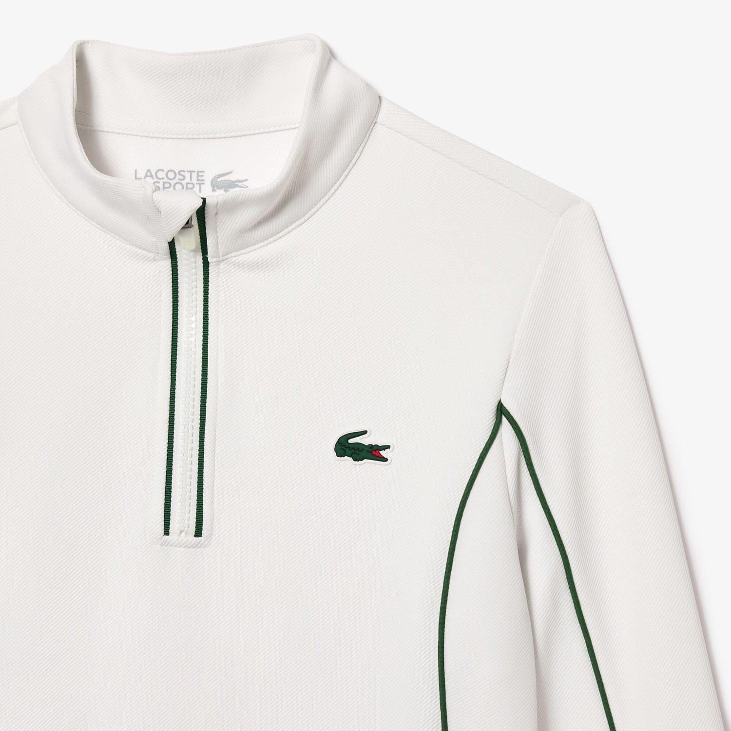 White Green - Lacoste - Slim Fit Tennis Layering Sweatshirt - 5