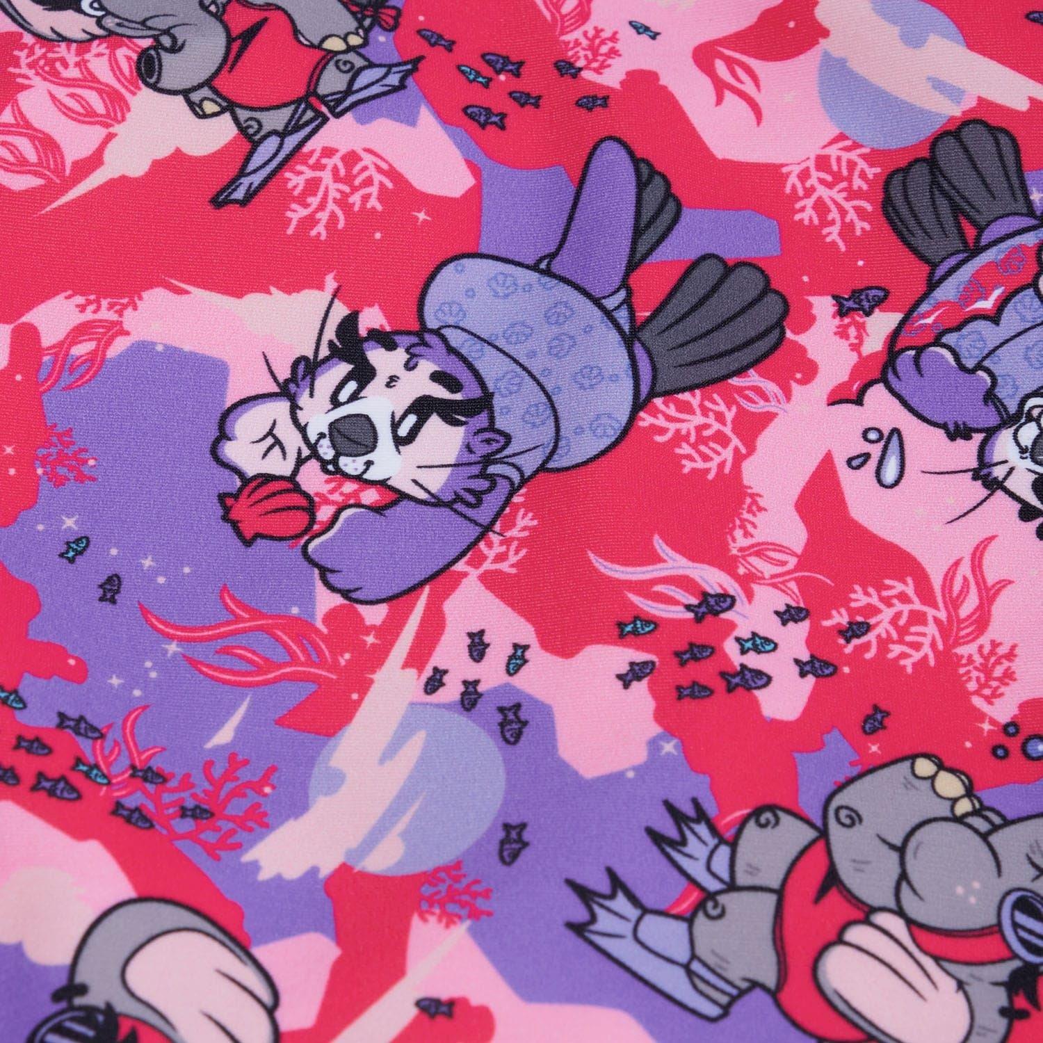 Pink - Speedo - LTS DIGI FRILL COSTUME TRSP IF - 3