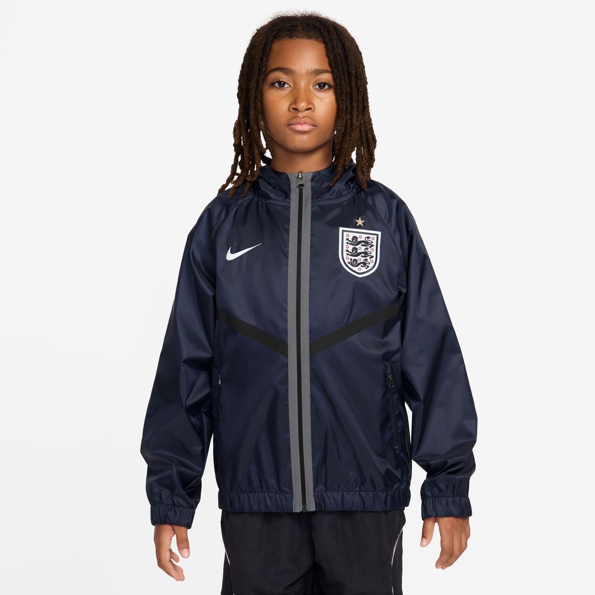 Navy/Black - Nike - Kids' England International Licensed Tracksuit Top - 3