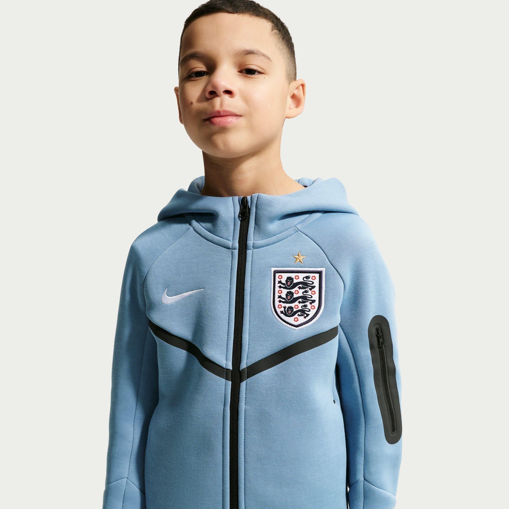 Nike  Blue/White Kids' England International Licensed Tracksuit Top - 11-12 (L)