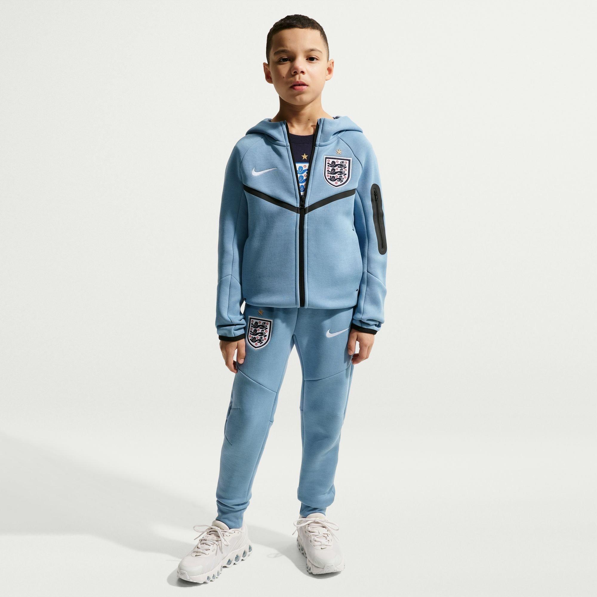 Blå/Hvid - Nike - Kids' England International Licensed Tracksuit Top - 5