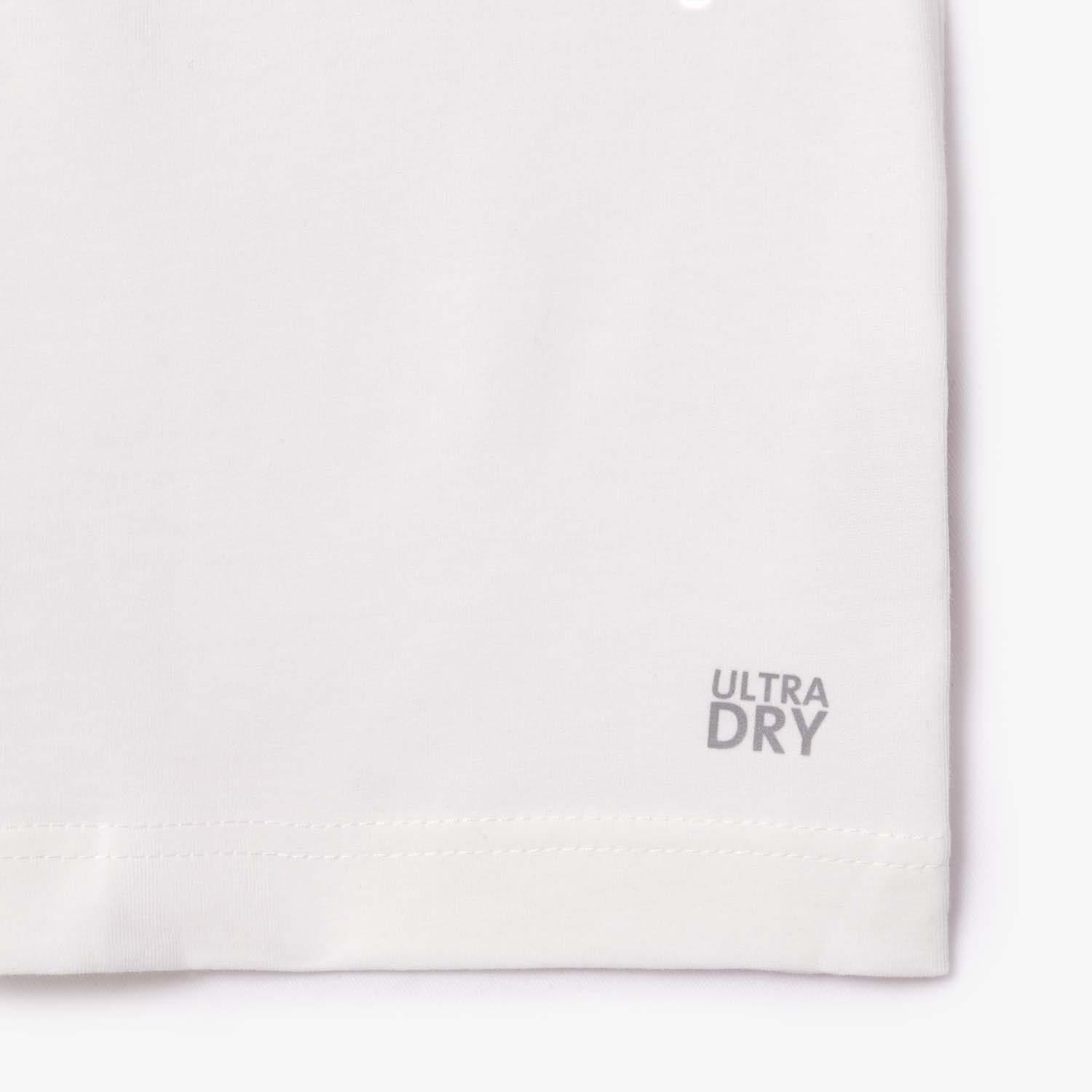White - Lacoste - Roland-Garros Edition Ultra Dry Tennis T-Shirt - 2