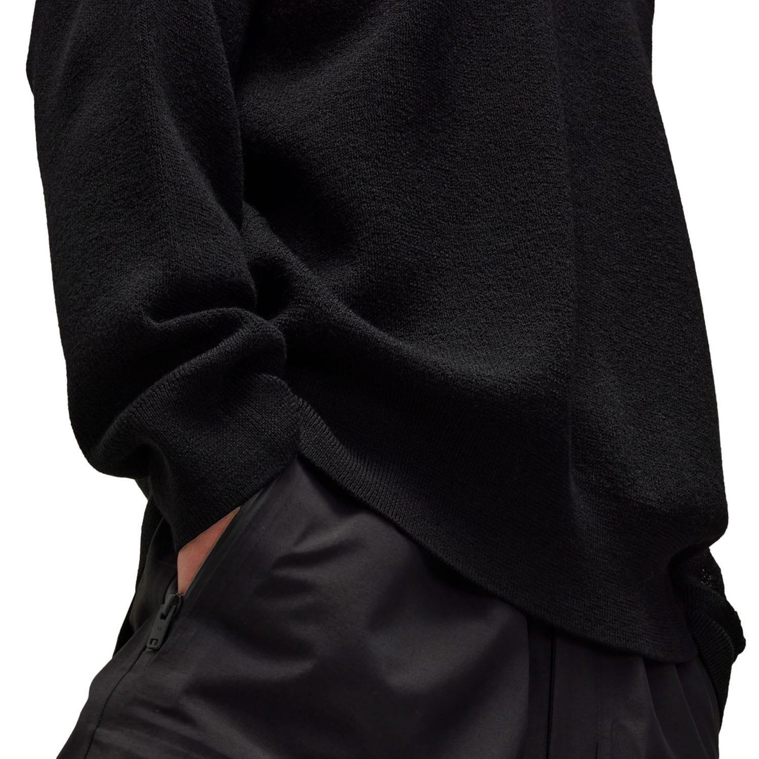 Black - Y3 - Logo Knit Crewneck Sweater - 4