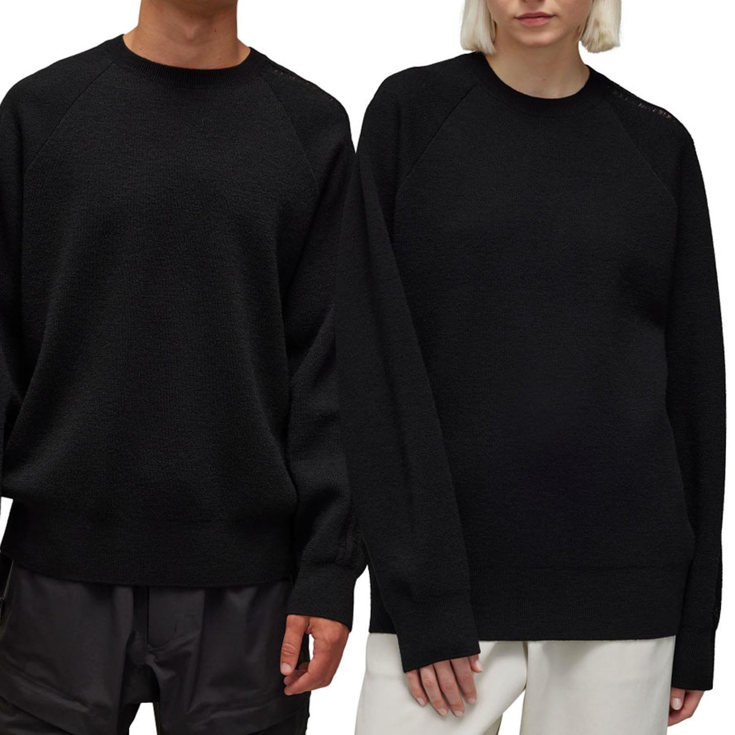 Black - Y3 - Logo Knit Crewneck Sweater - 6