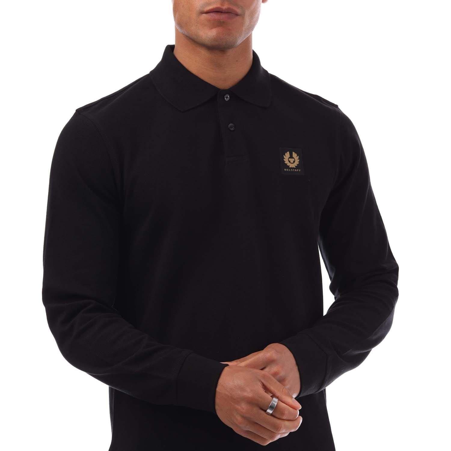 Black - Belstaff - Long Sleeved Polo Shirt - 2