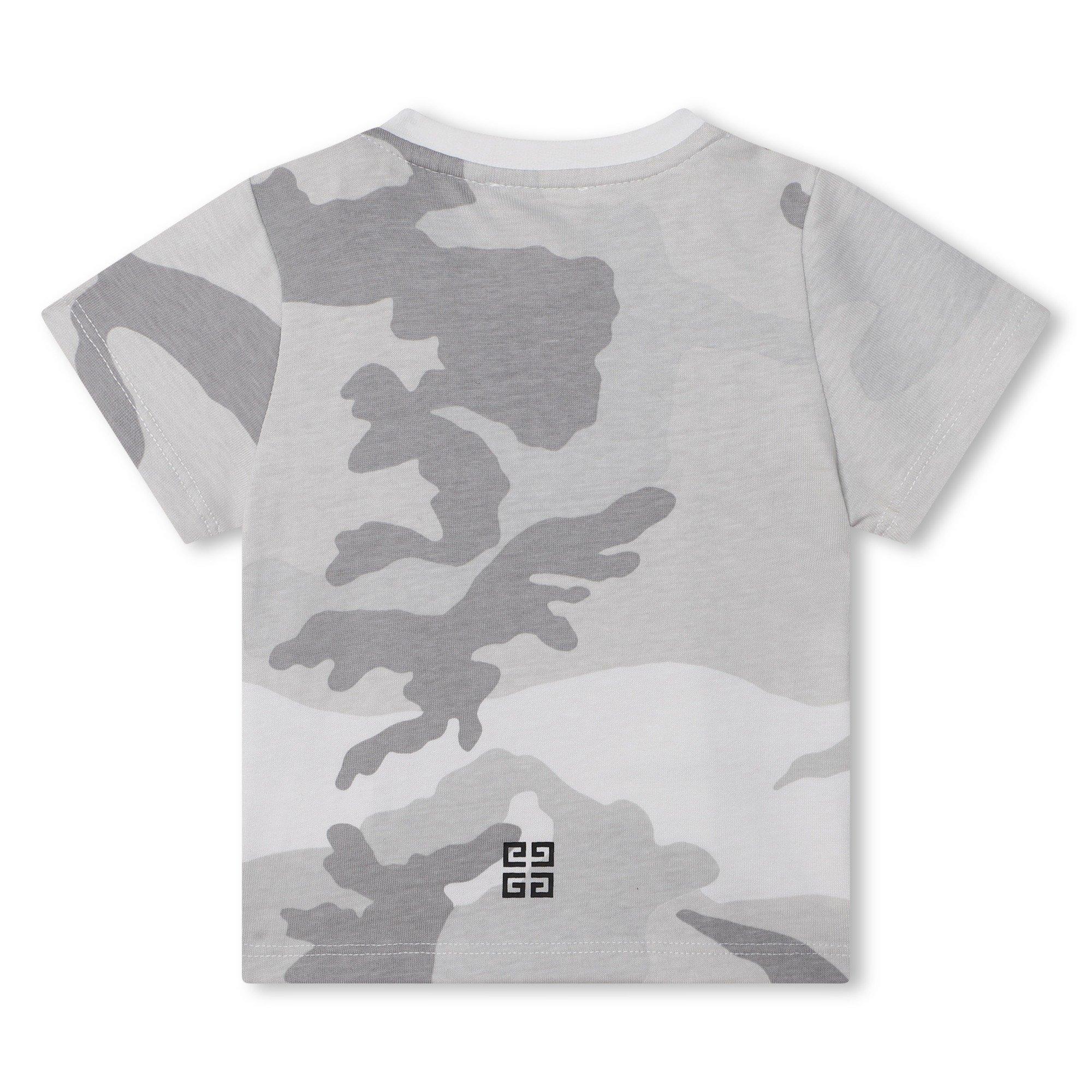 Grey White M01 - GIVENCHY - Camo T-Shirt Juniors - 2