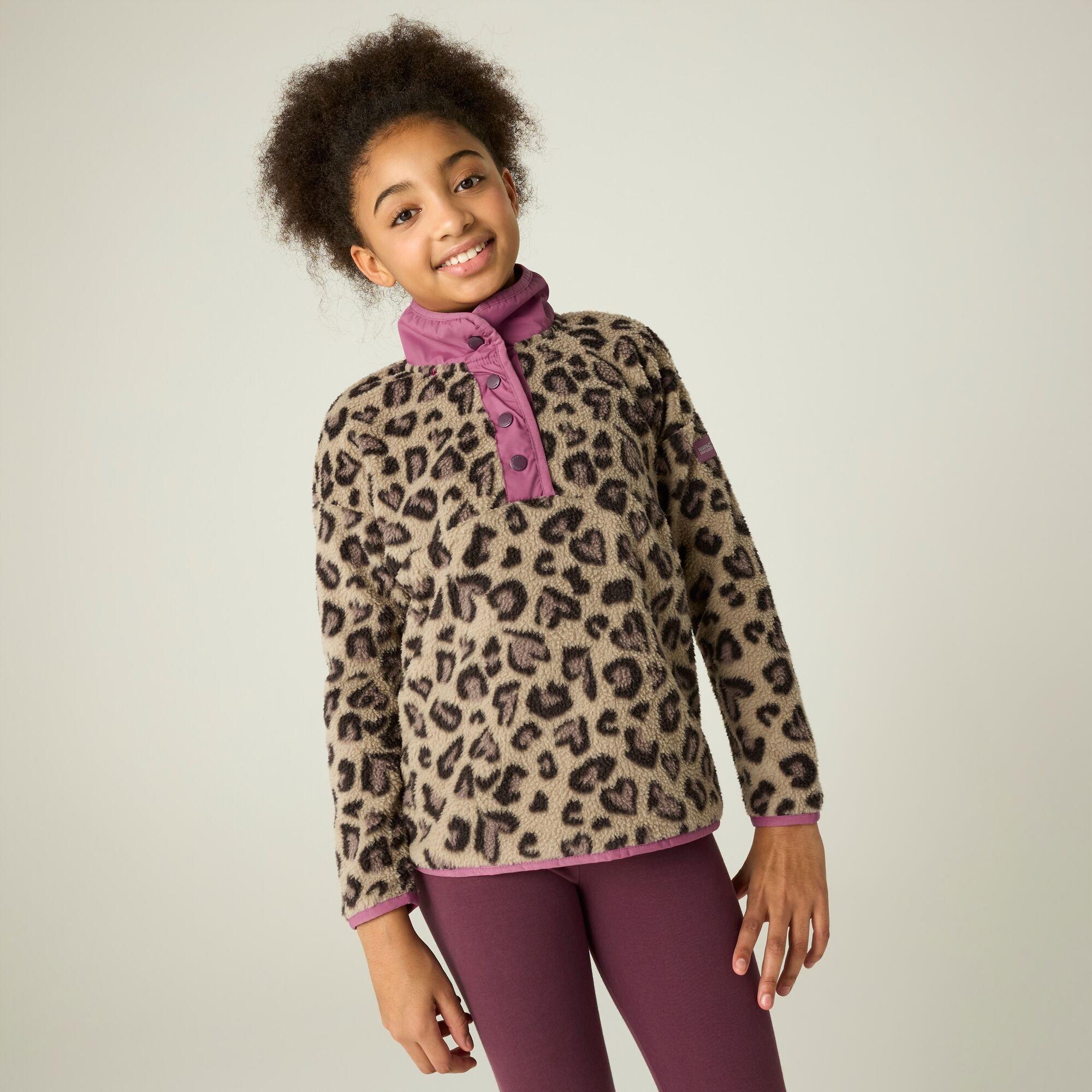Mocha Leopard/V - Regatta - Kids Eva Insulated Jacket - 1