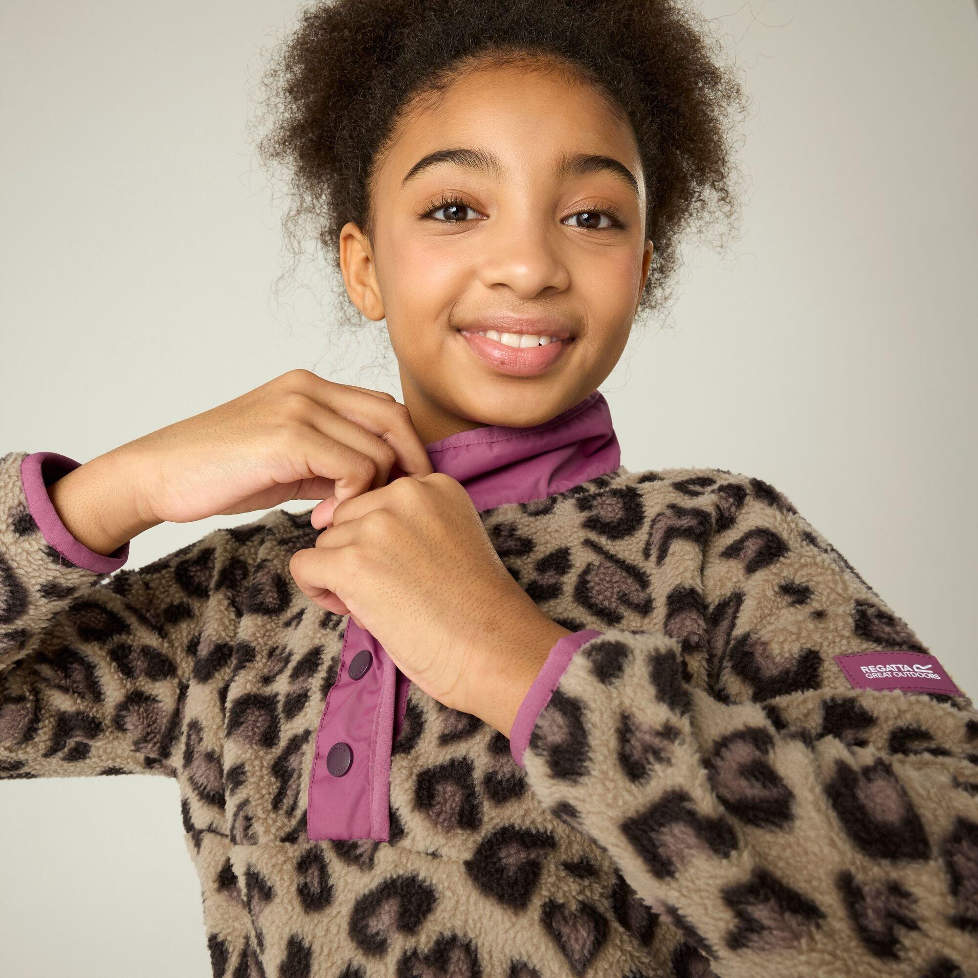 Mocha Leopard/V - Regatta - Kids Eva Insulated Jacket - 4