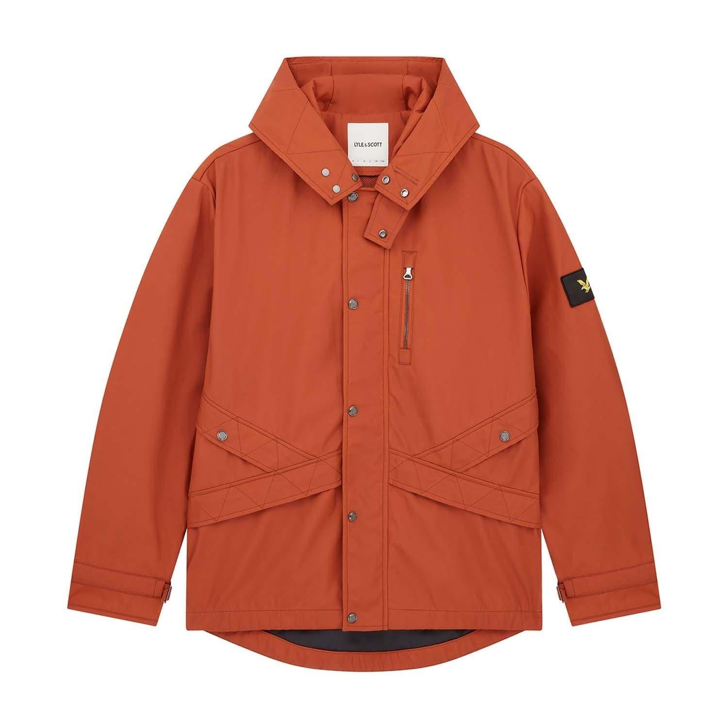 Orange - Lyle and Scott - Hooded Jacket - 5