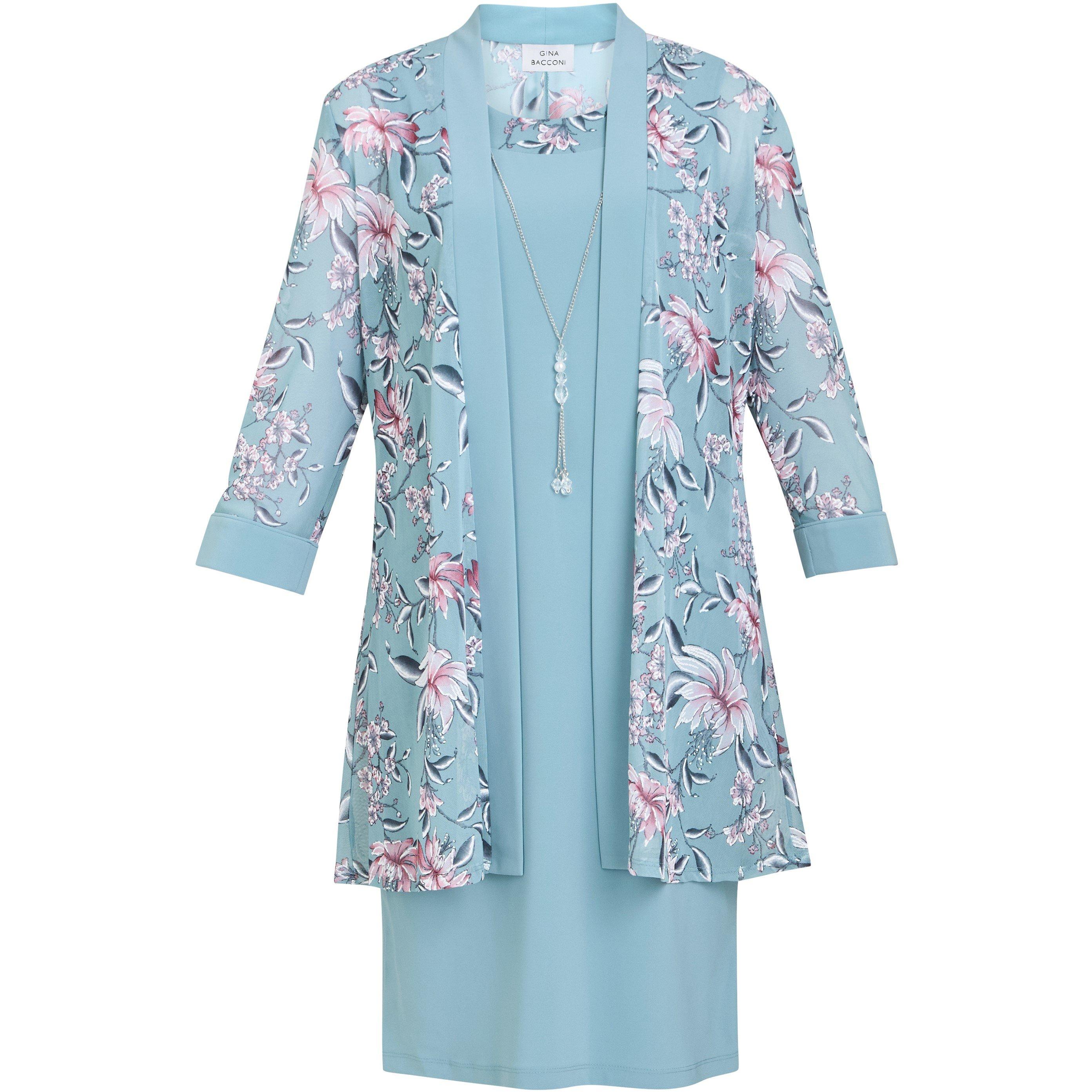 Aqua - Gina Bacconi - CALLIE Printed Dress and Jacket - 4