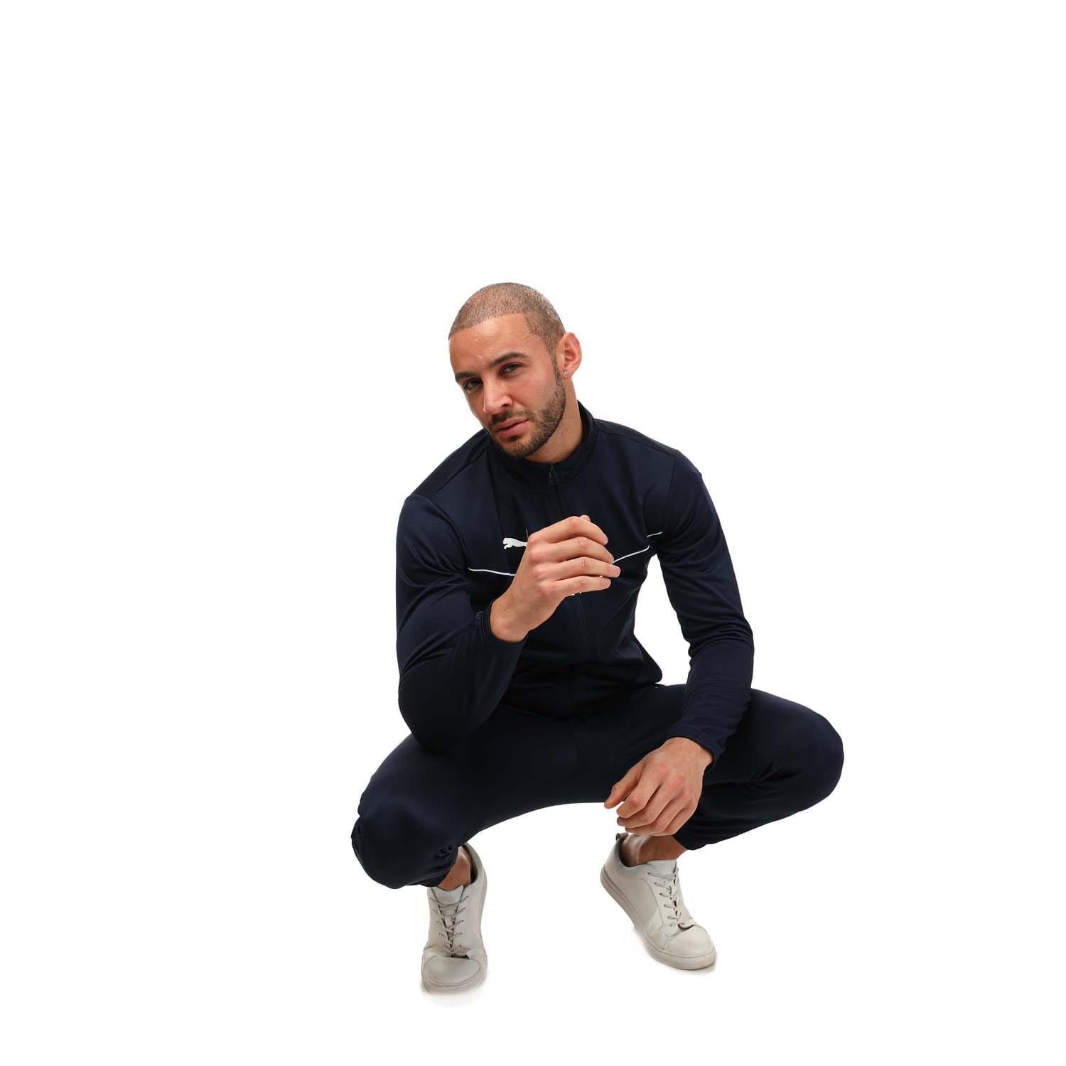 Navy - Puma - Team Rise Training Poly Jacket - 4