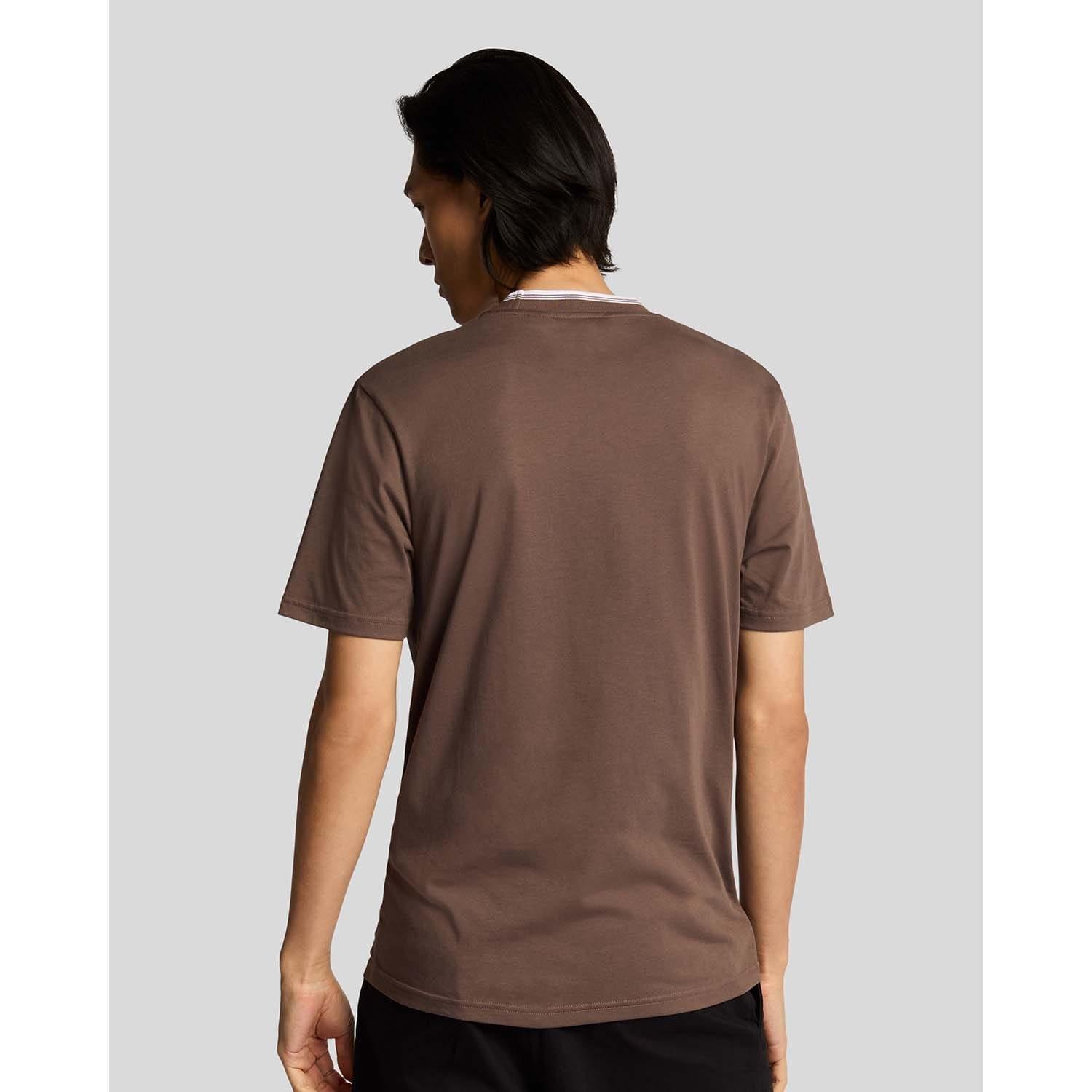 Purple - Lyle and Scott - Superfine Cotton Tipped T-Shirt - 8