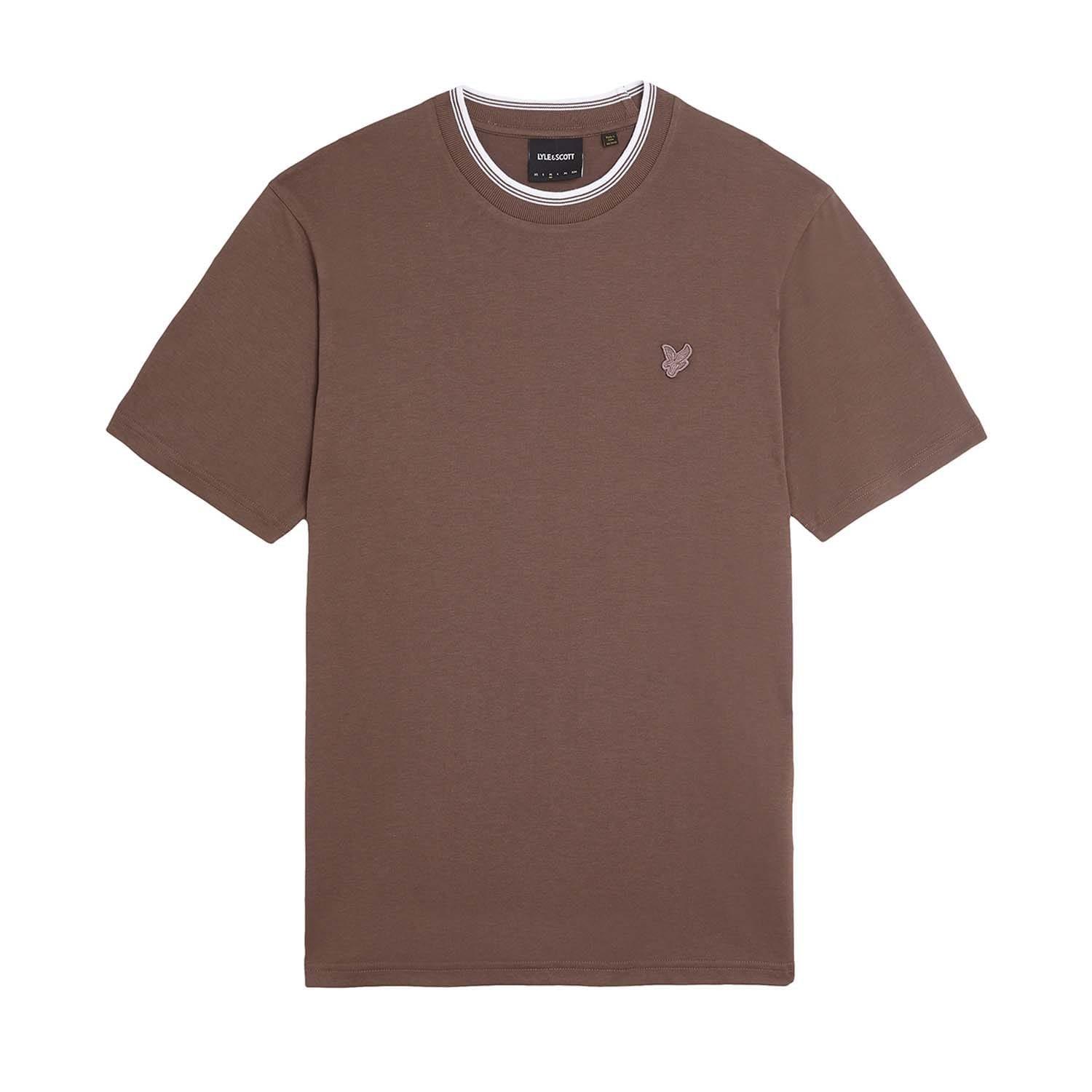 Purple - Lyle and Scott - Superfine Cotton Tipped T-Shirt - 10