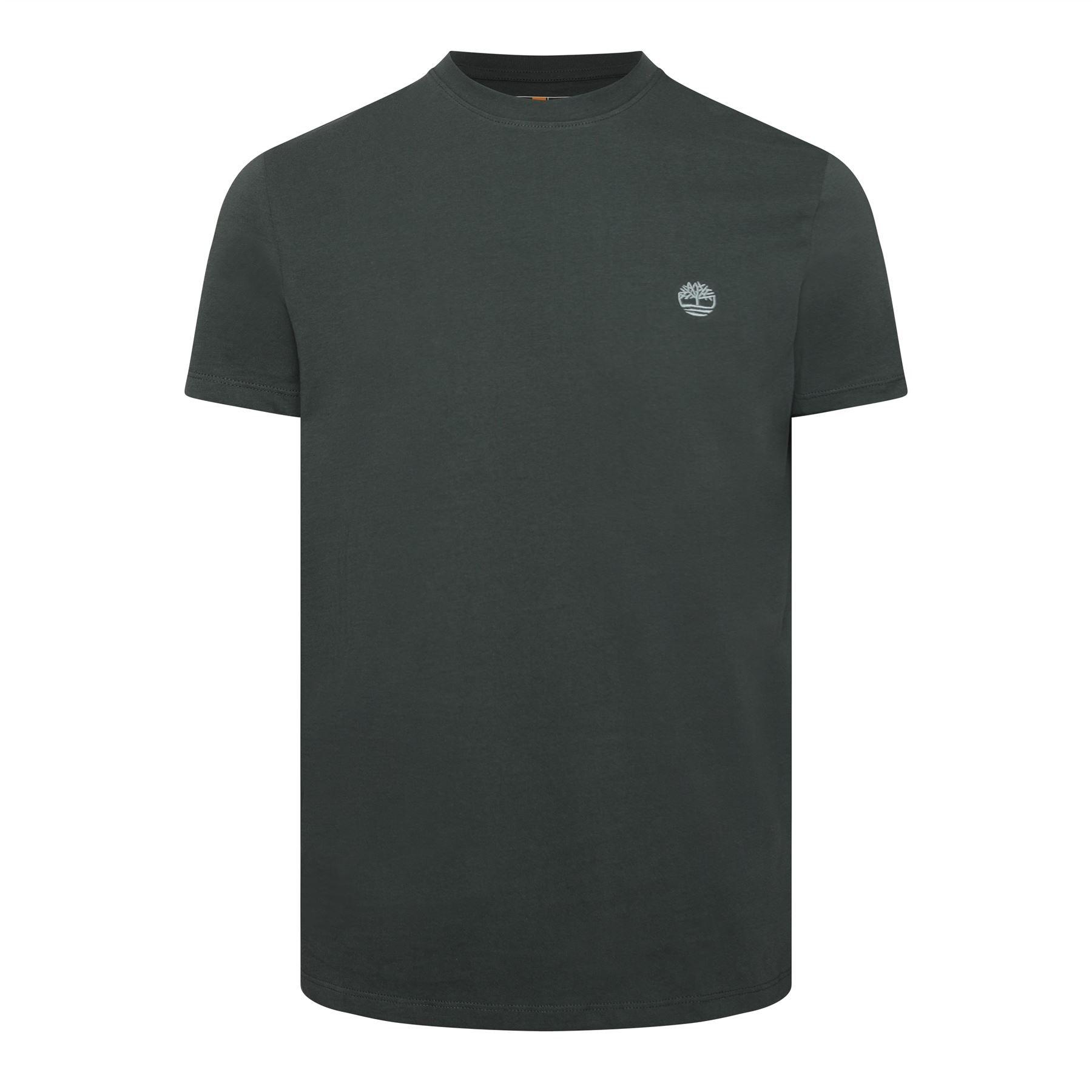 Green - Timberland - Oyster River Chest Logo Slim T-Shirt - 1