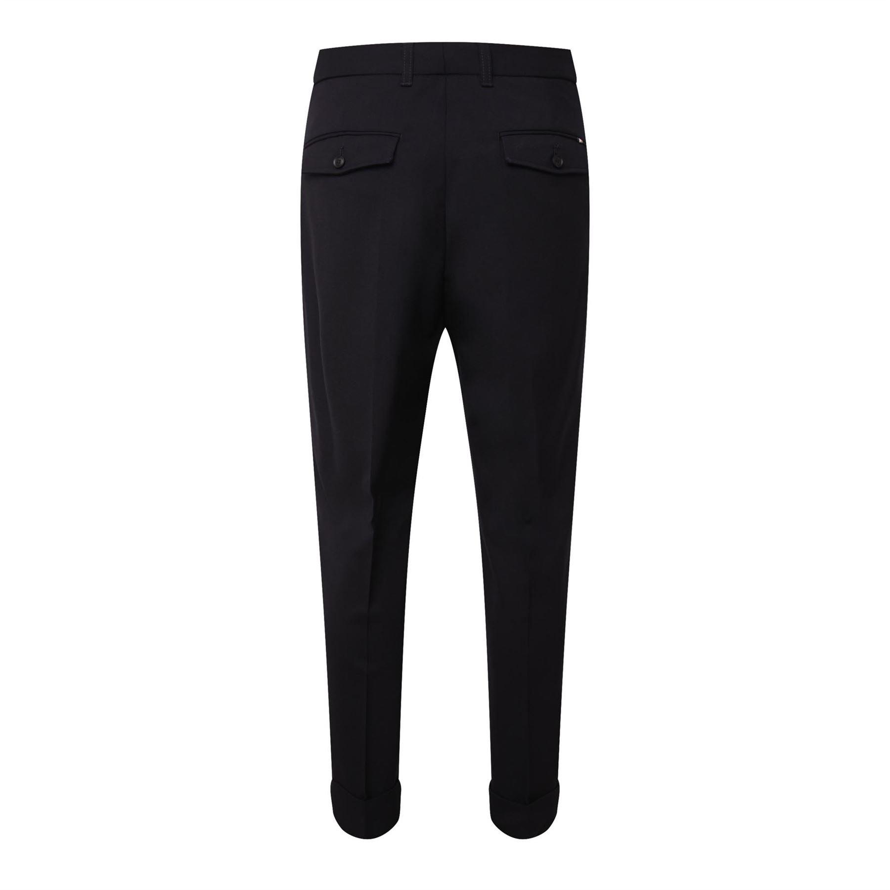 Dark Blue - Boss - C-Perin-DPL-TU-253 Tapered Fit Trousers - 2