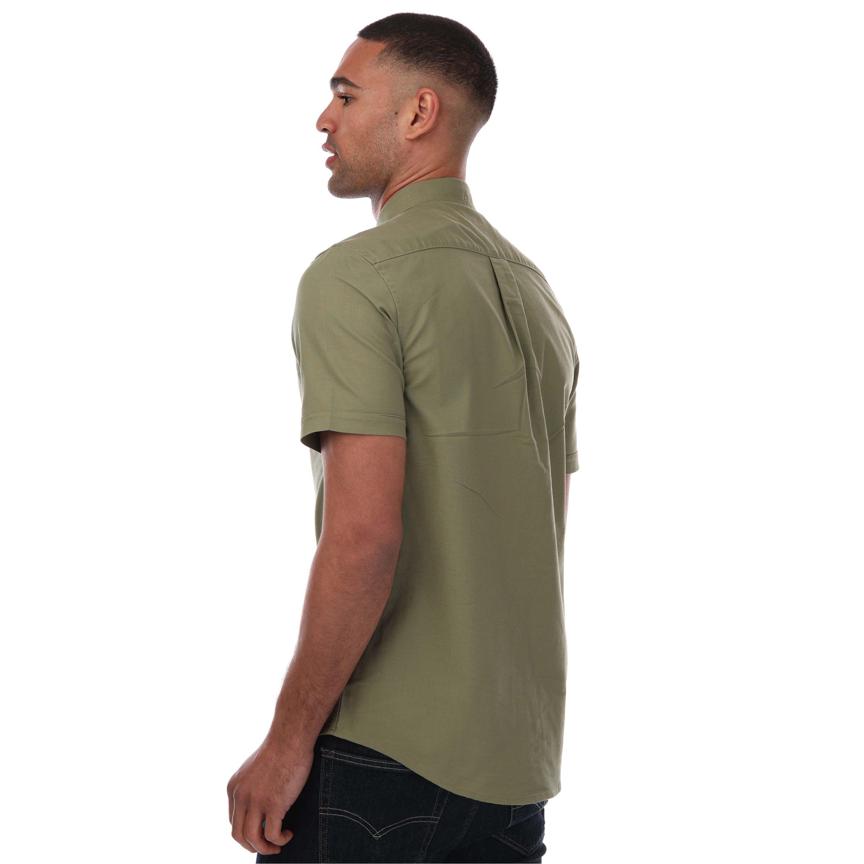 Olive - Farah - Drayton Short Sleeve Shirt - 2
