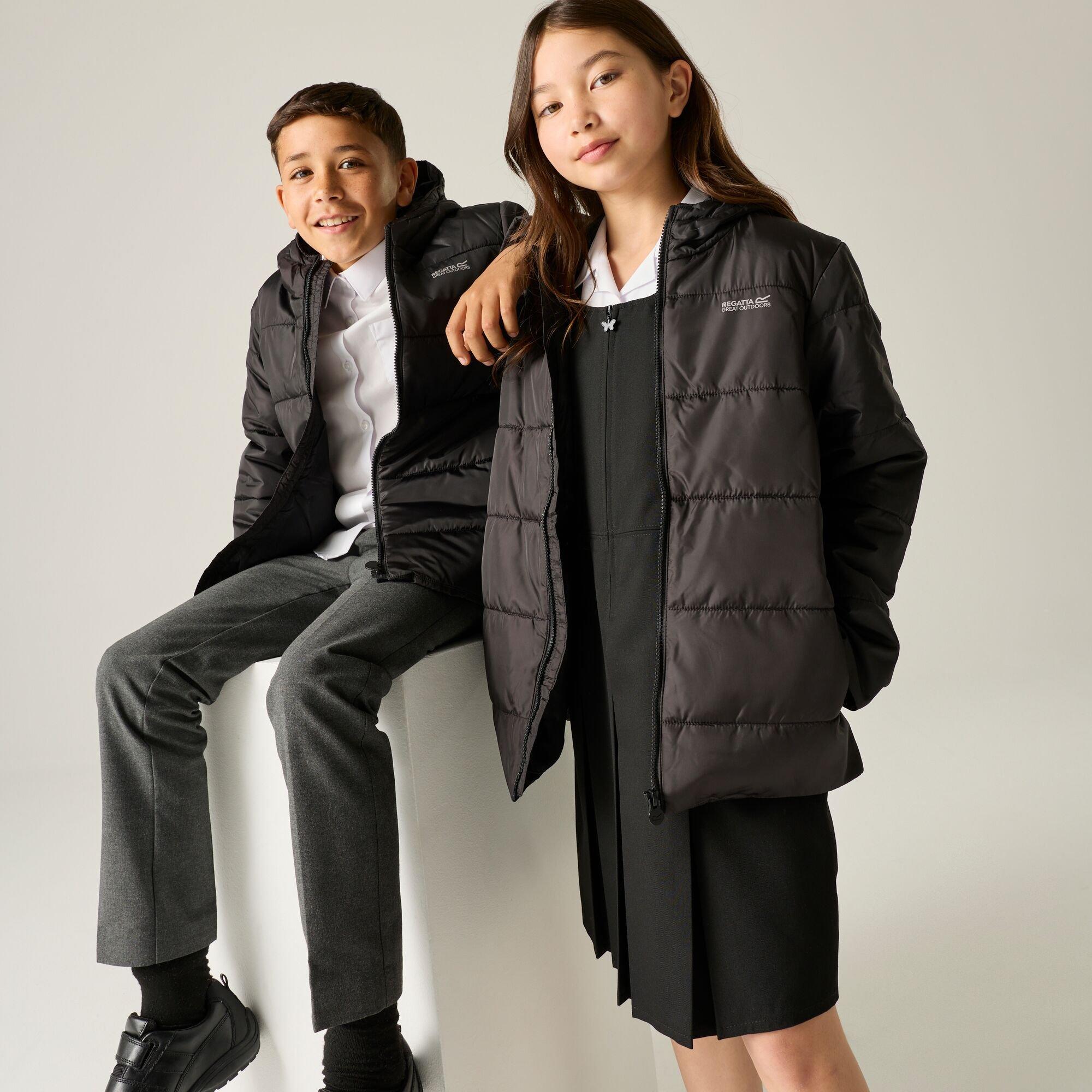Black - Regatta - Kids Halkner Insulated Jacket - 1