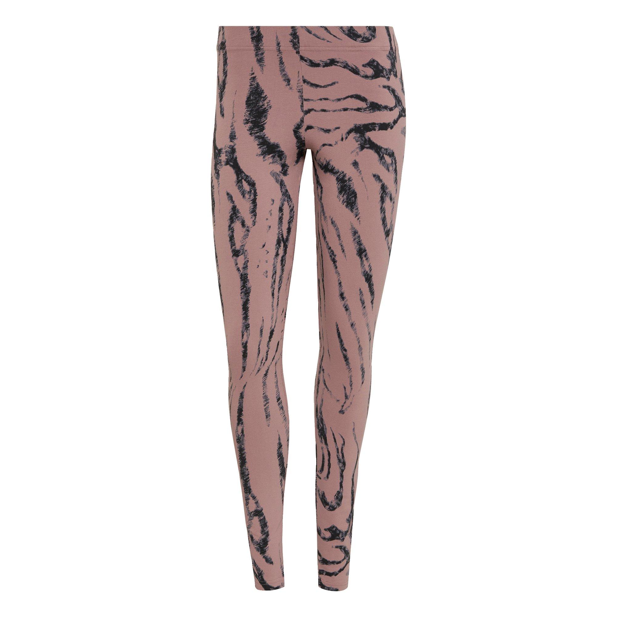 Adidas Women's Future Icons Animal Print Leggings - Purple - 16-18 (L)/