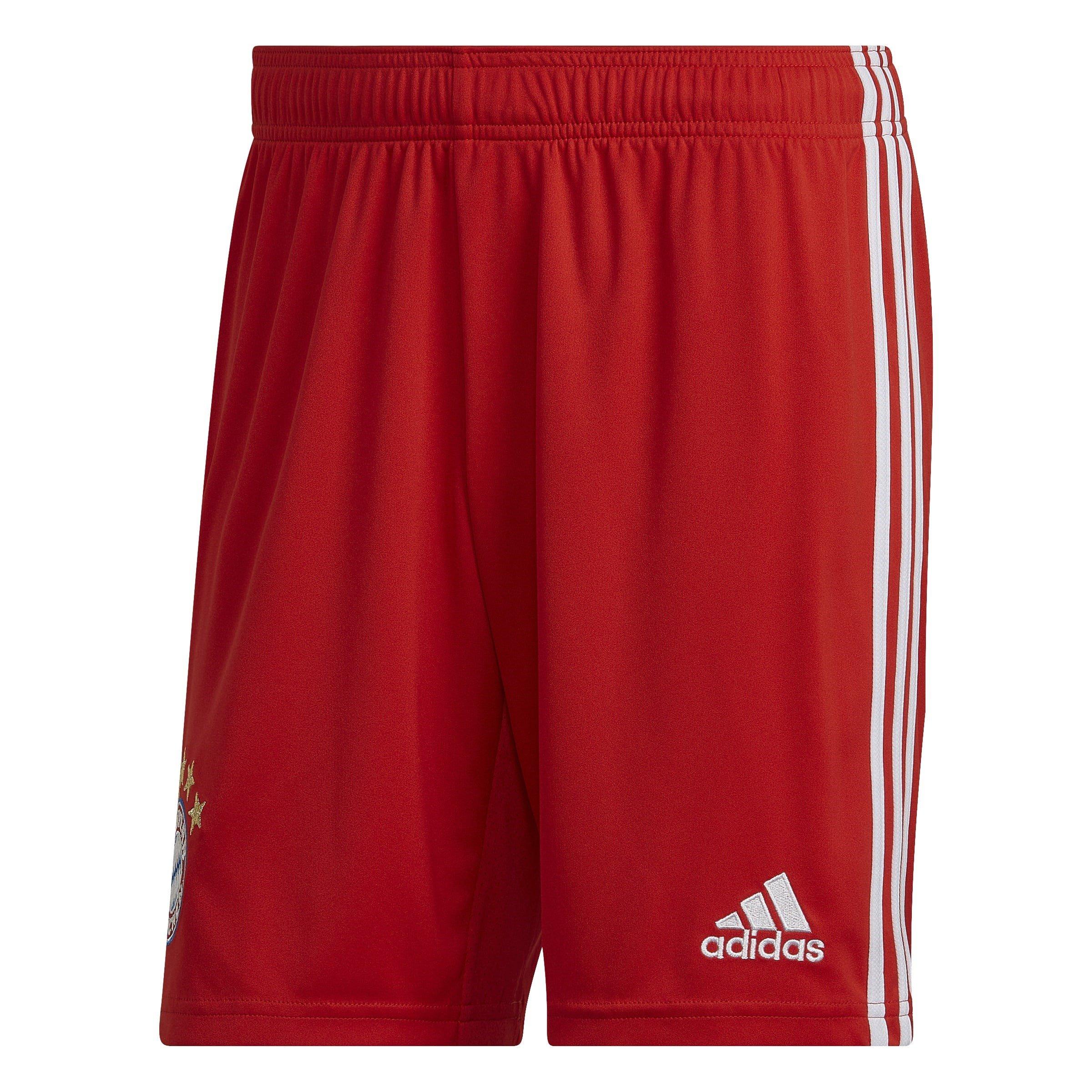 adidas red soccer shorts