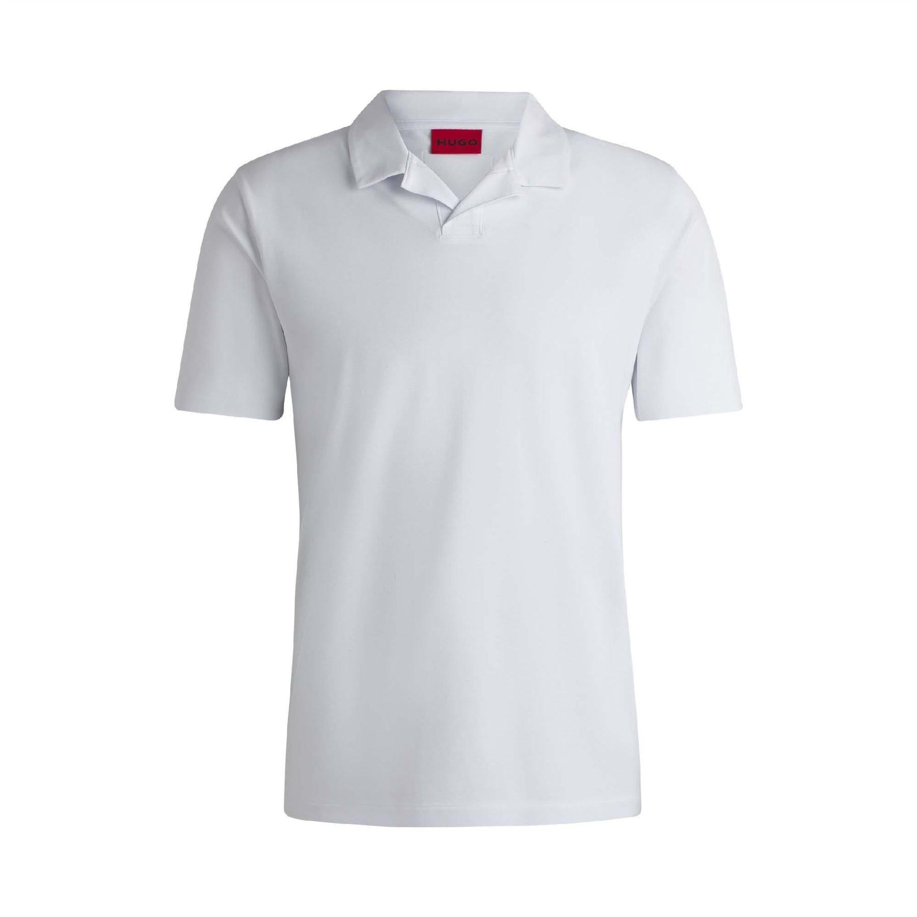 White - Hugo - Dimerspolo Stretch Cotton Polo Shirt