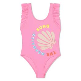 Billieblush Ruffle Sleeve Swimsuit Juniors