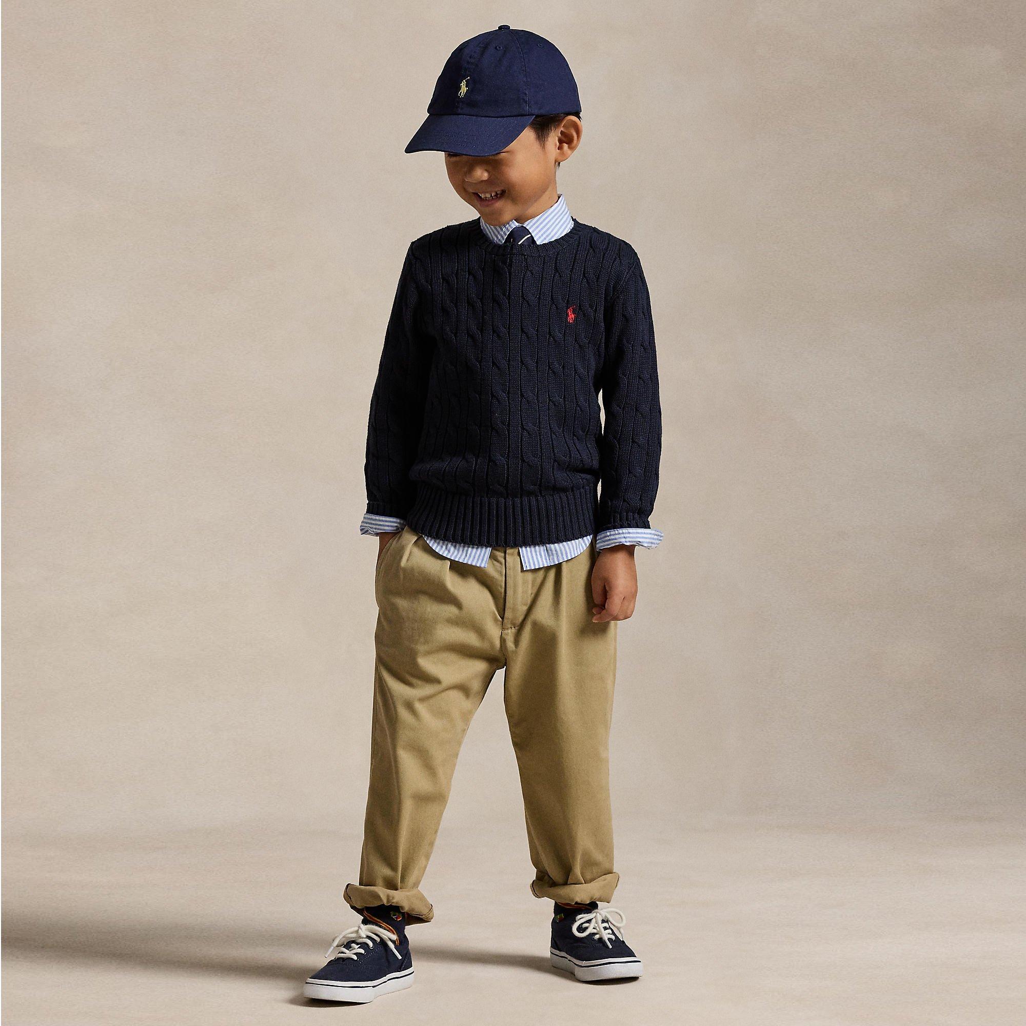 RL Navy - Polo Ralph Lauren - Polo Cable Knit Crew Jn71 - 5