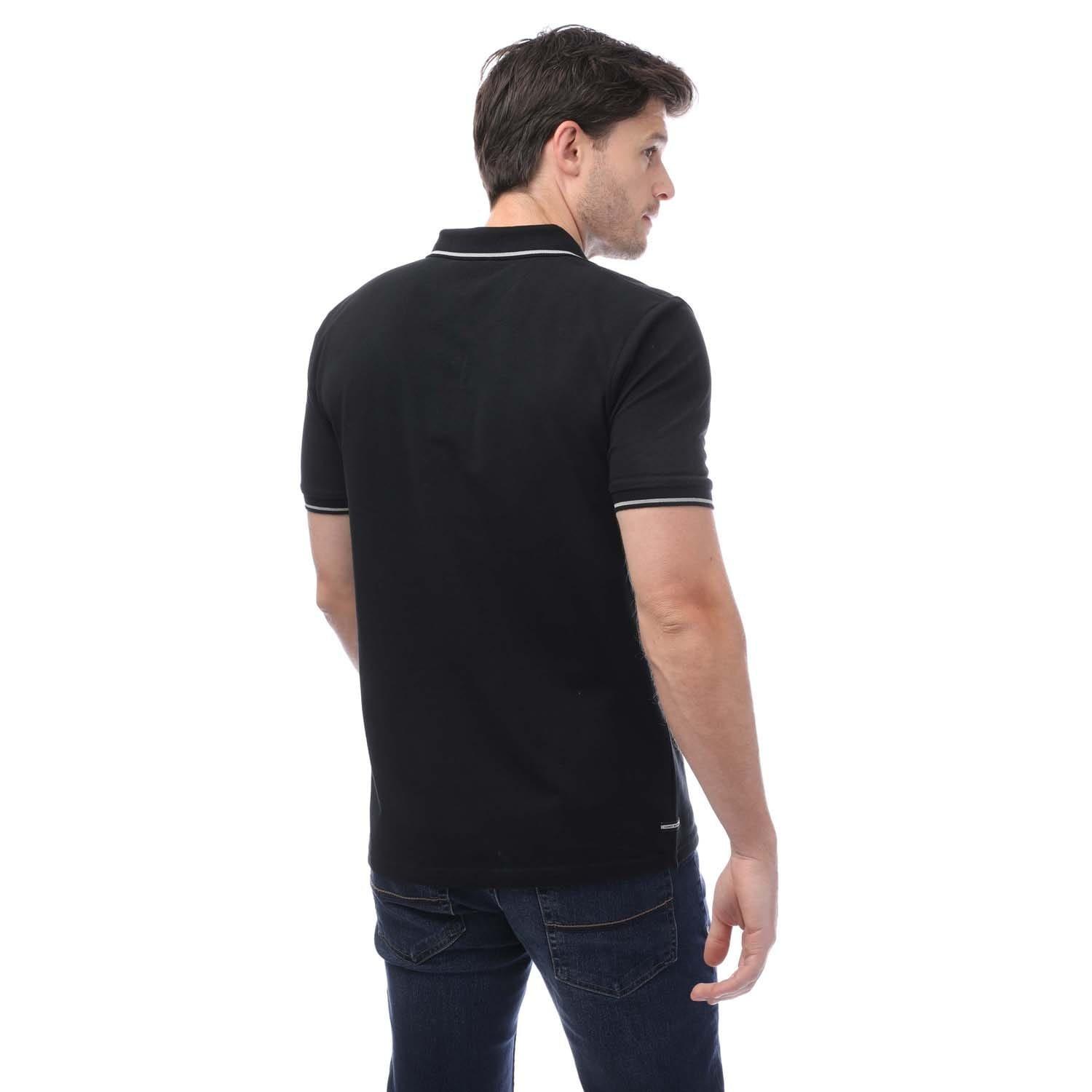 Black - Weekend Offender - Spello Piped Polo Shirt - 2