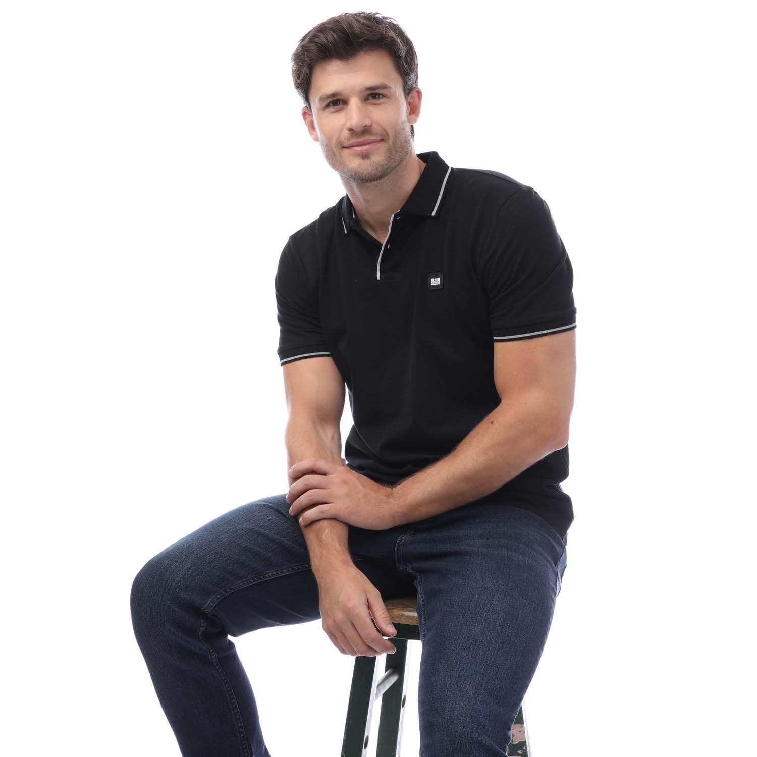 Black - Weekend Offender - Spello Piped Polo Shirt - 4