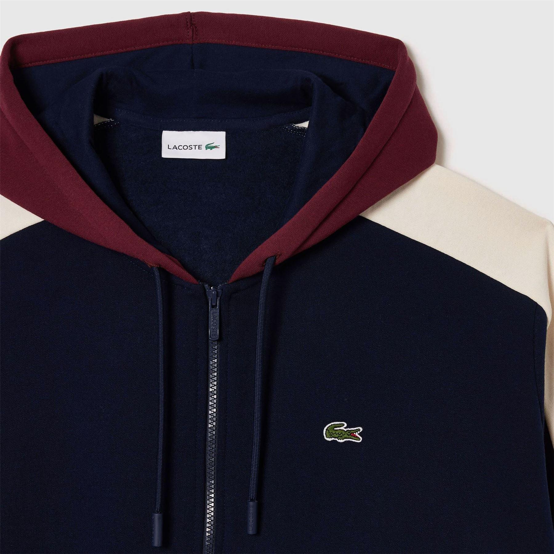 Navy - Lacoste - Full-Zip Hoodie - 3