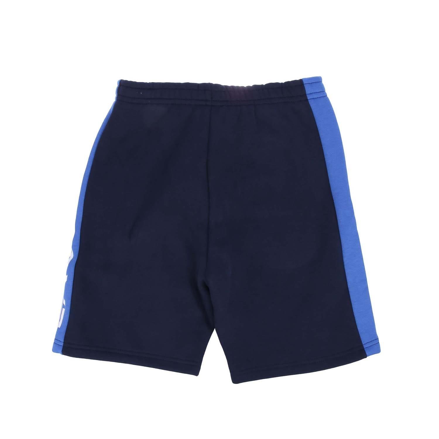 Blue - Lacoste - Colour Stripe Cotton Shorts - 2