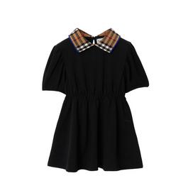 Burberry Check Collar Cotton Polo Shirt Dress Babies