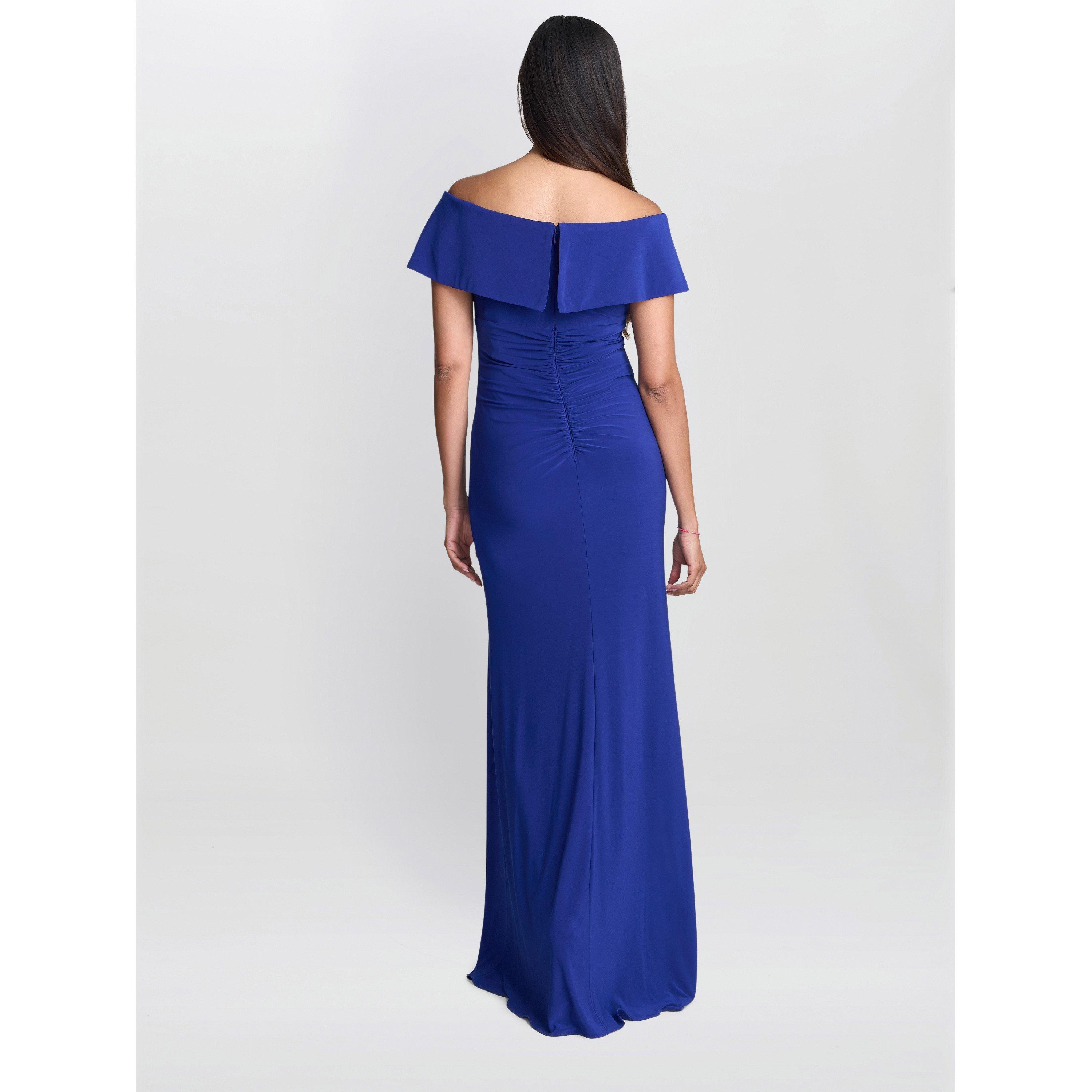 Electric Blue - Gina Bacconi - Women's Adina Jersey Maxi Dress - 2