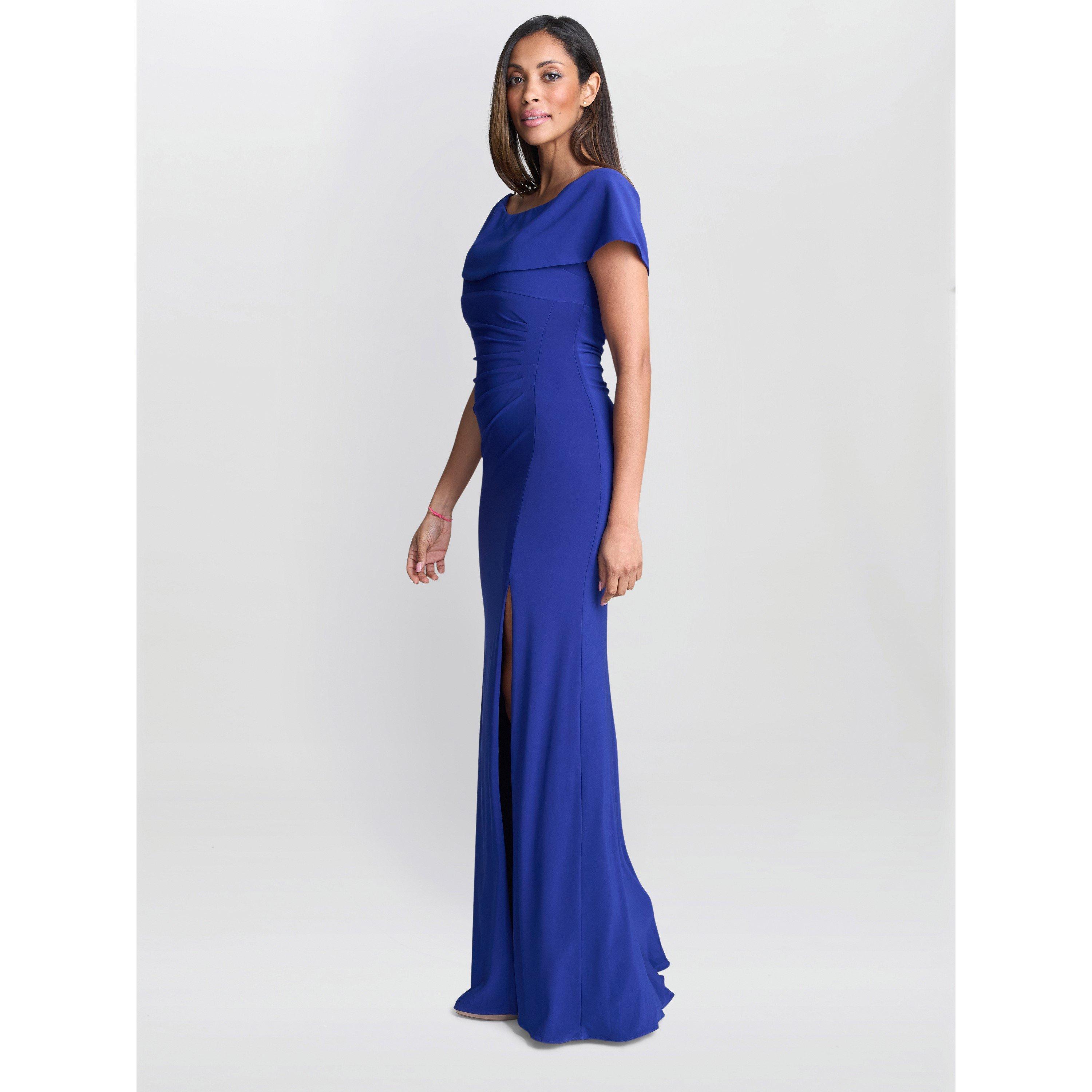 Electric Blue - Gina Bacconi - Women's Adina Jersey Maxi Dress - 3