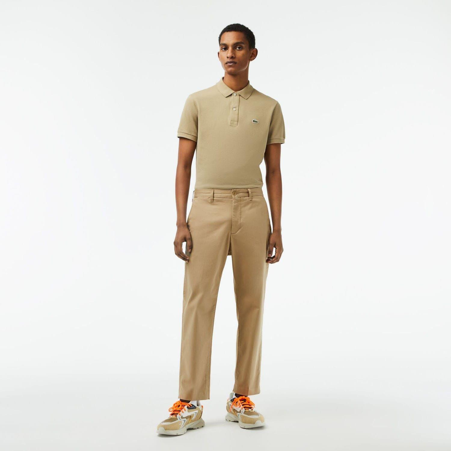 Brown - Lacoste - Skinny Fit Stretch Cotton Chinos - 3