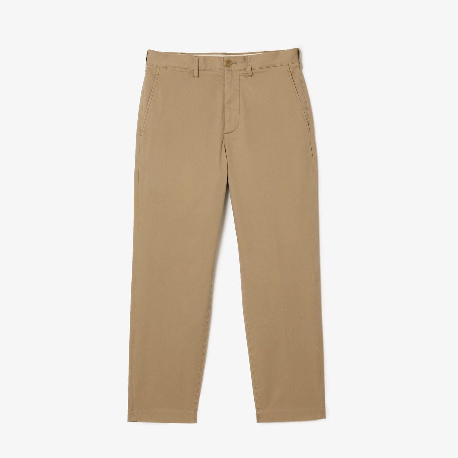 Brown - Lacoste - Skinny Fit Stretch Cotton Chinos - 4