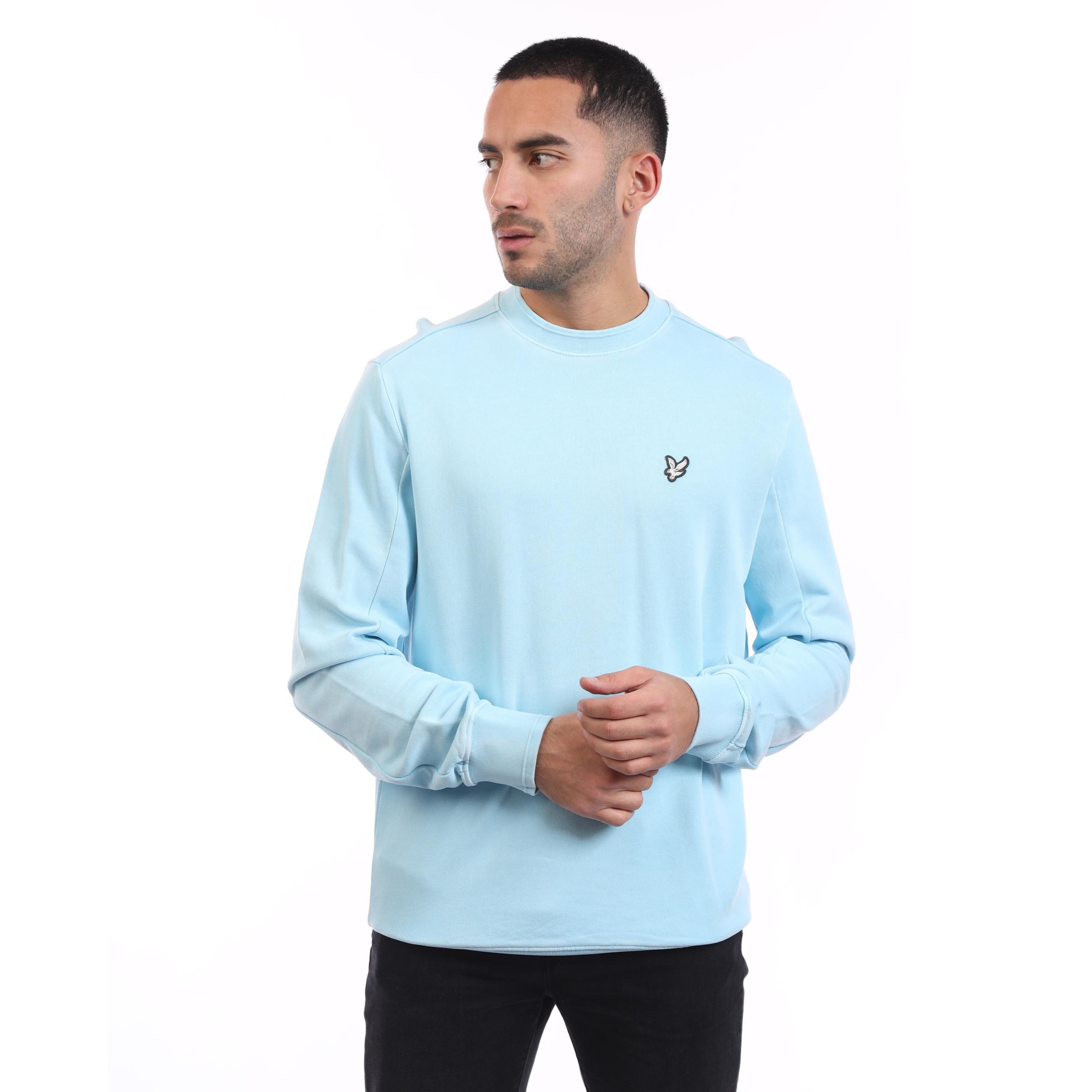 Blue - Lyle and Scott - Natural Dye Crewneck Sweatshirt - 1