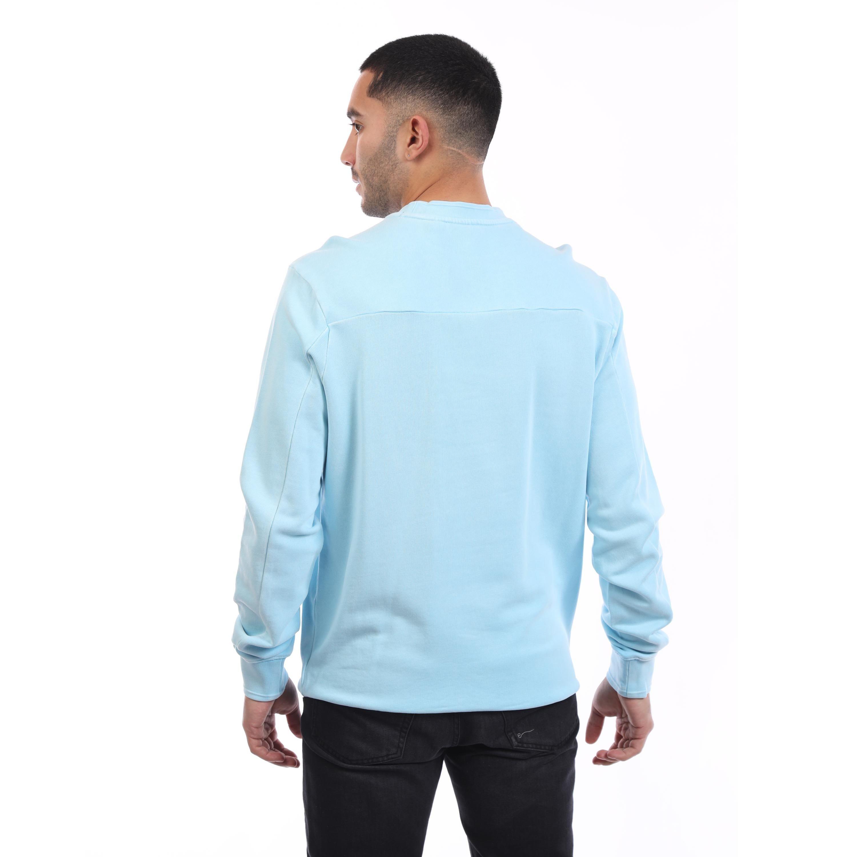 Blue - Lyle and Scott - Natural Dye Crewneck Sweatshirt - 2
