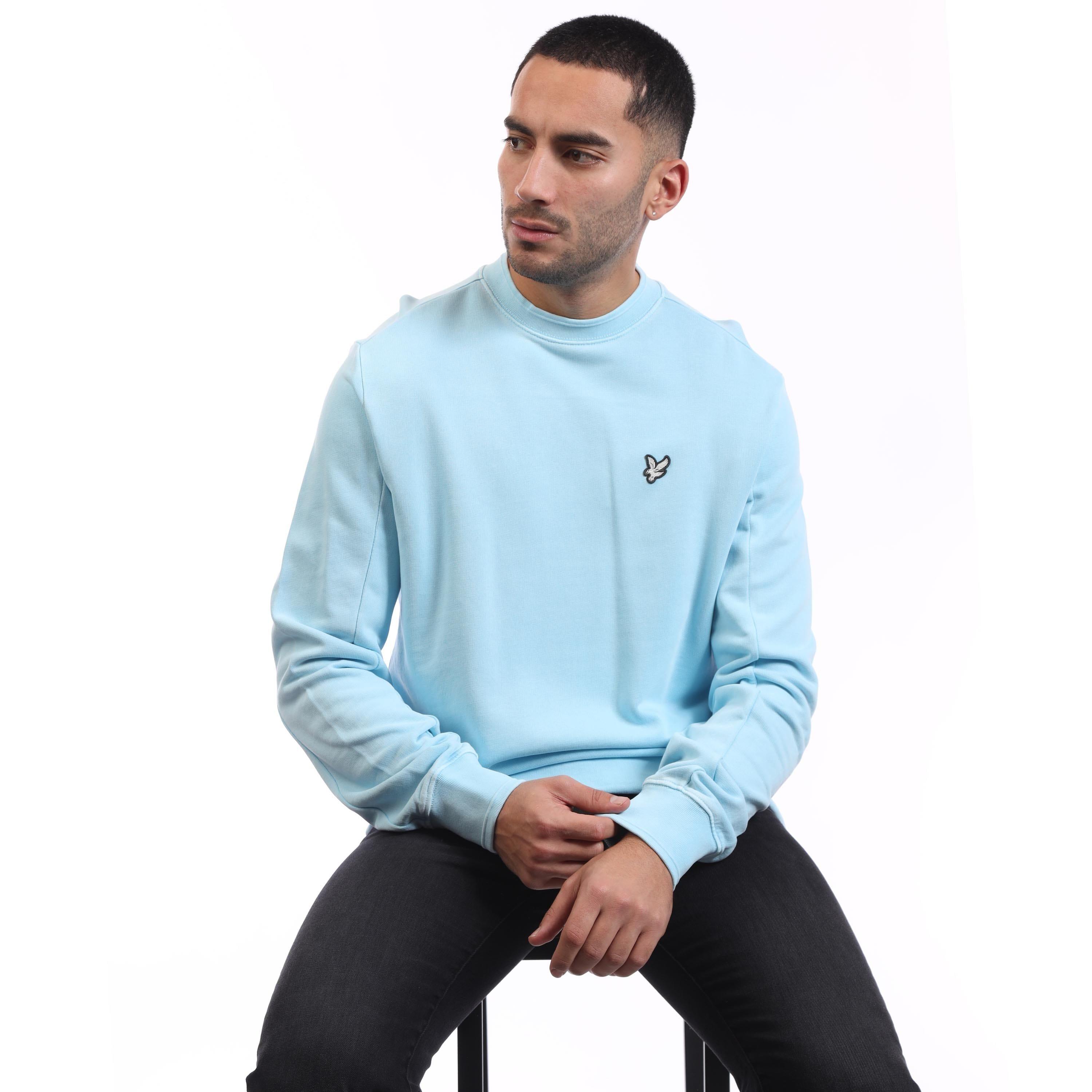 Blue - Lyle and Scott - Natural Dye Crewneck Sweatshirt - 4