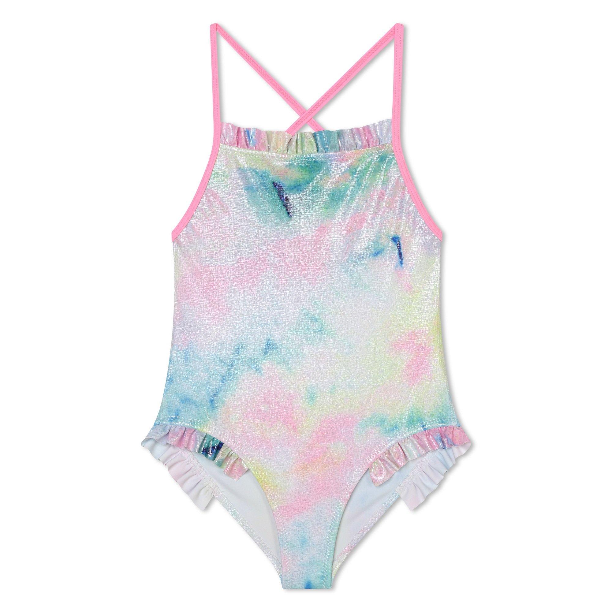 Billieblush Girls Kids' Watercolour Print Scoop Neck Swimsuit -  Z41 - 4Y