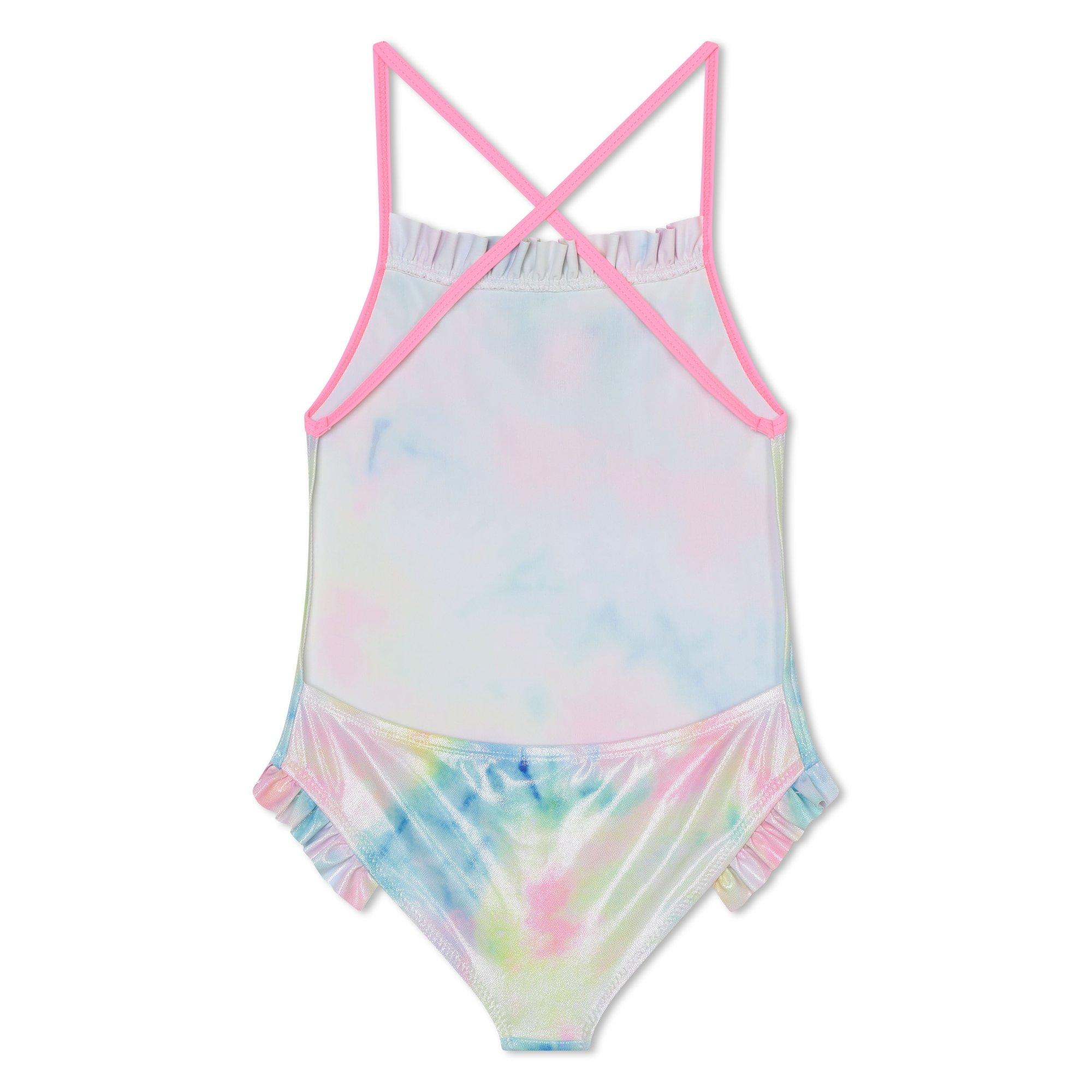 Multi Z41 - Billieblush - Kids' Watercolour Print Scoop Neck Swimsuit - 2