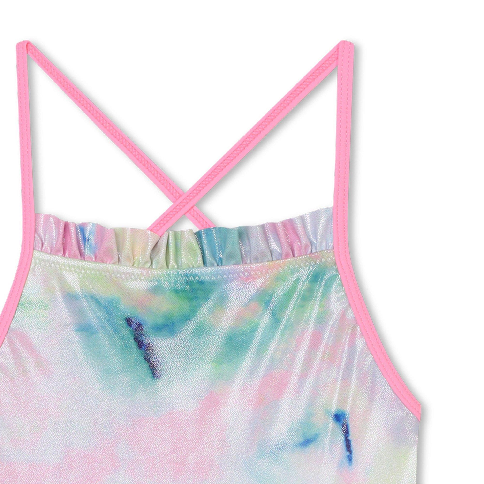 Multi Z41 - Billieblush - Kids' Watercolour Print Scoop Neck Swimsuit - 3