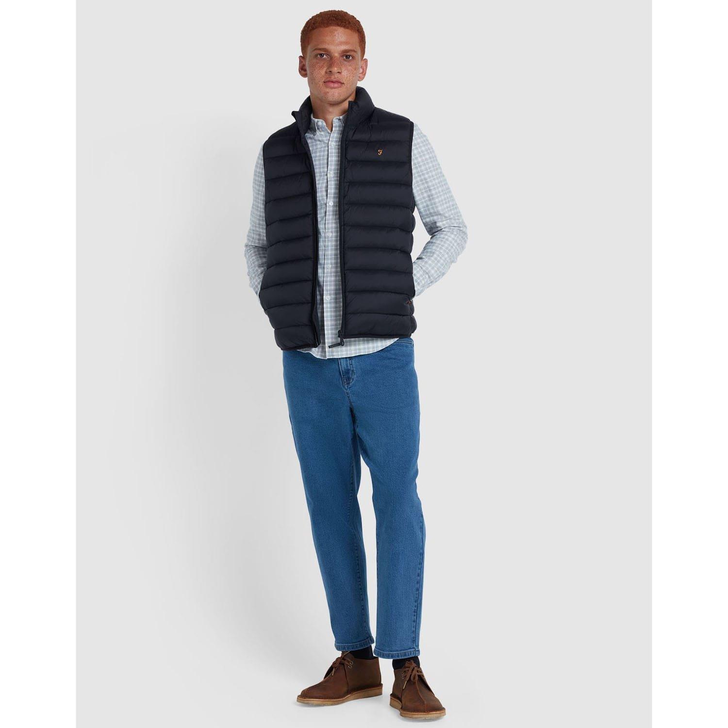 Black - Farah - Joel Wadded Gilet - 3