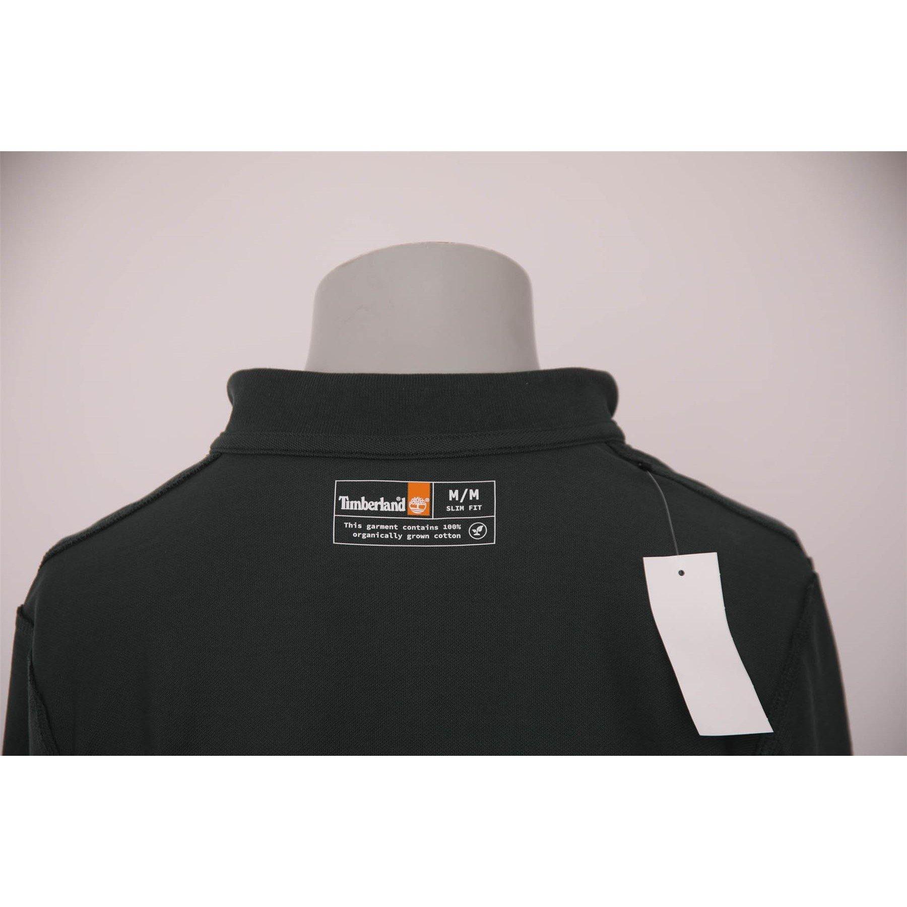 Green - Timberland - Millers River Long Sleeve Polo Shirt - 3