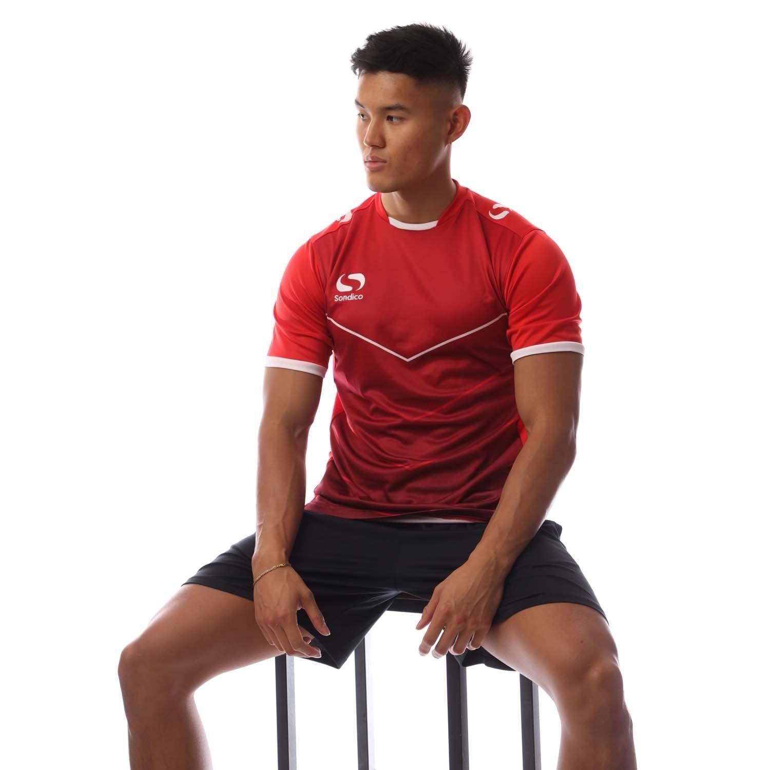 Red - Sondico - Precision Pre Match Jersey - 4