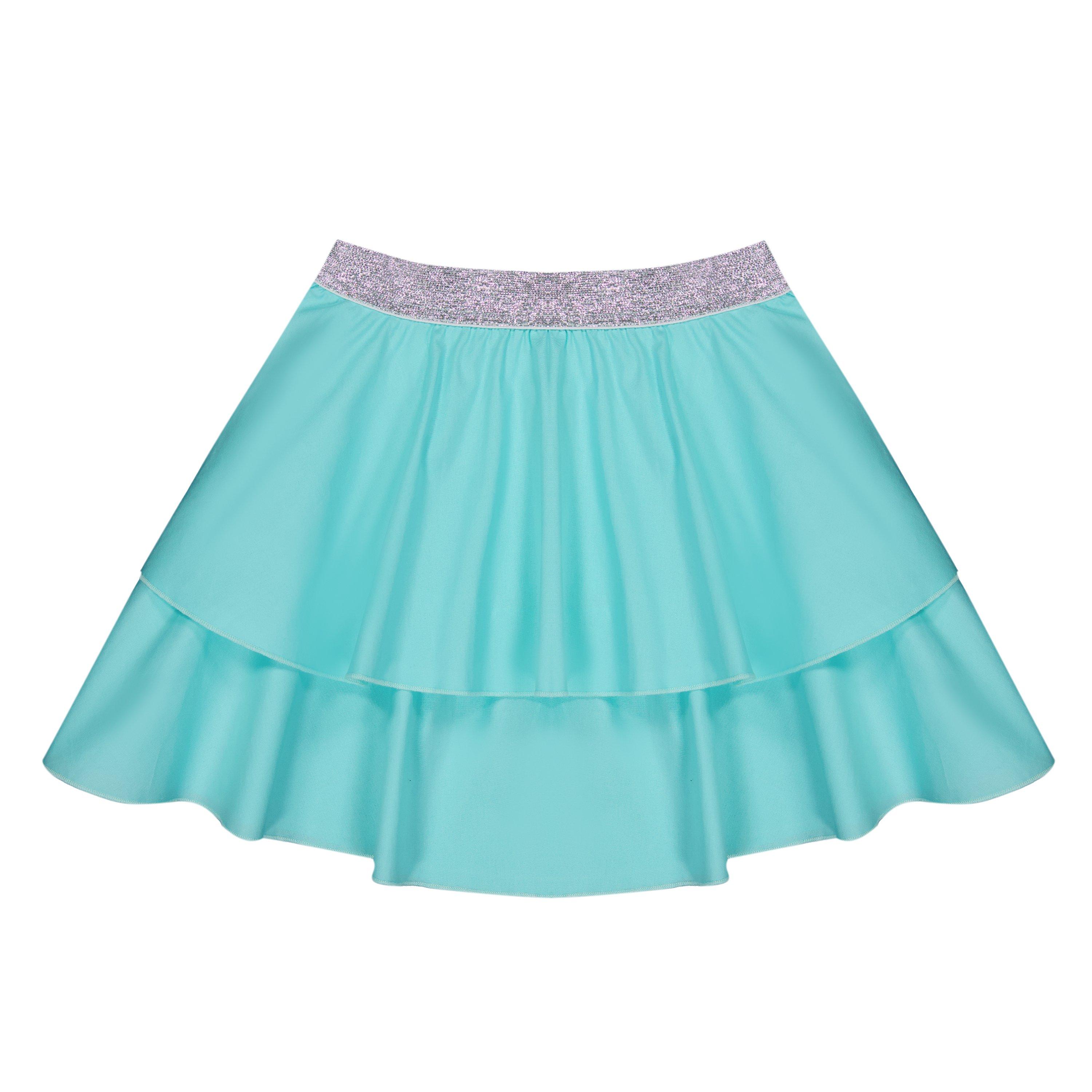 Mint Green 4431 - iDo - Kids' Frill Knitted Skirt - 1